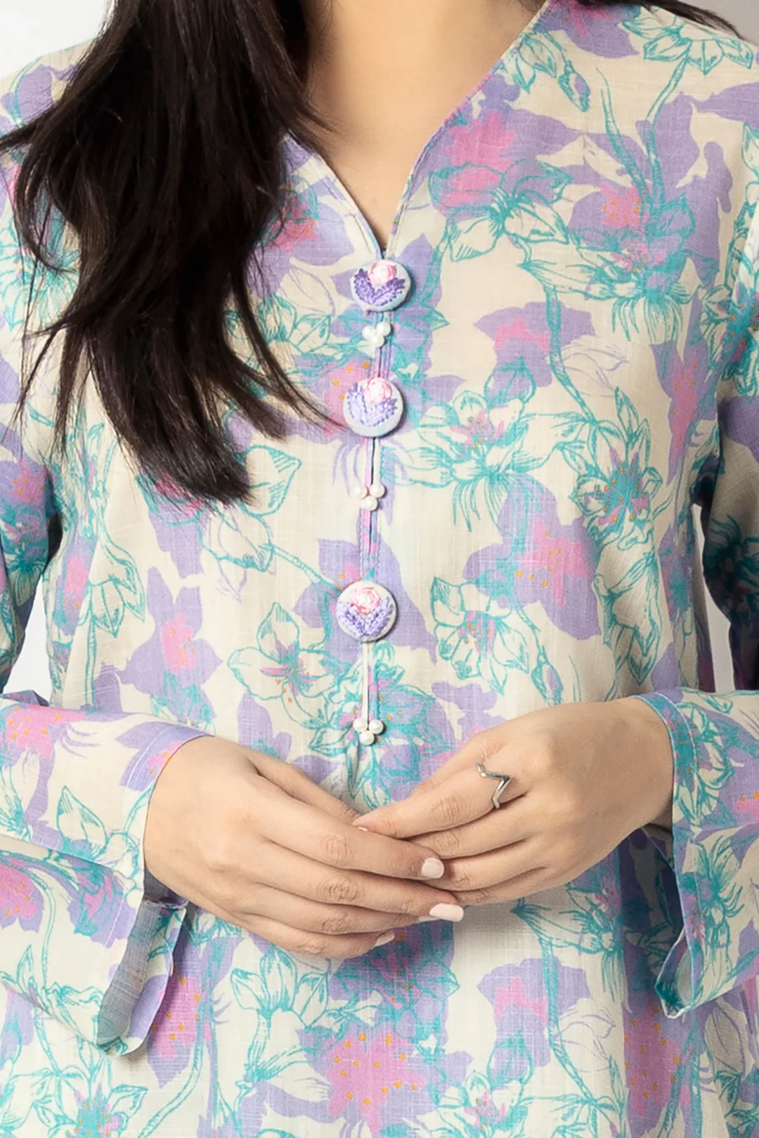 Embroidered Kurta Trouser - 1922 - Image 4