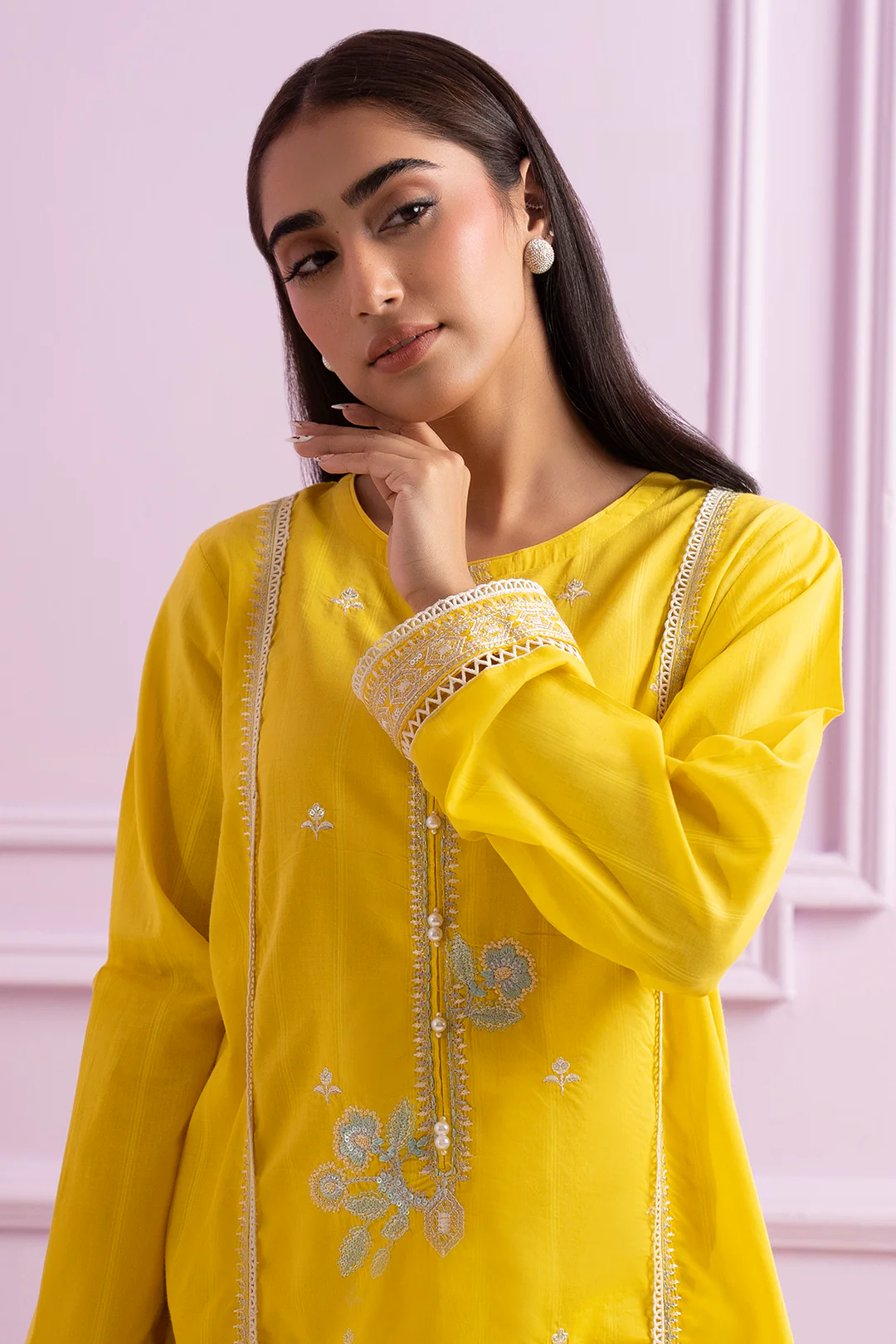 Embroidered Kurta Trouser - 2092 - Image 2