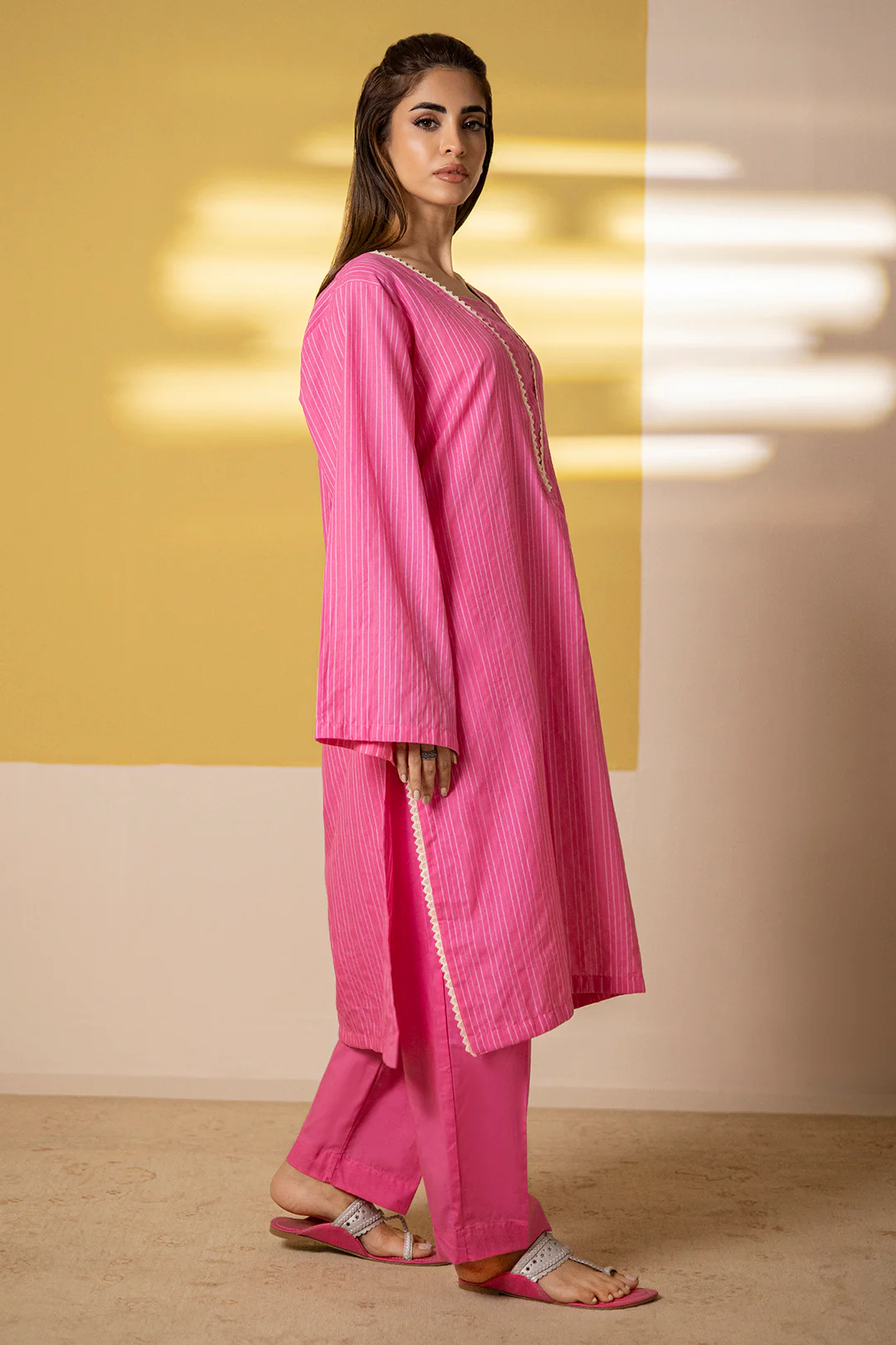 Embroidered Kurta Trouser - 2094 - Image 5