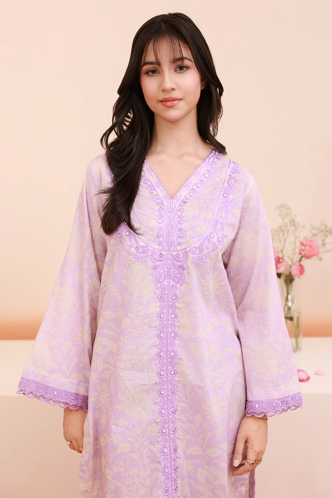 Embroidered Kurta Trouser - 2123 - Image 5