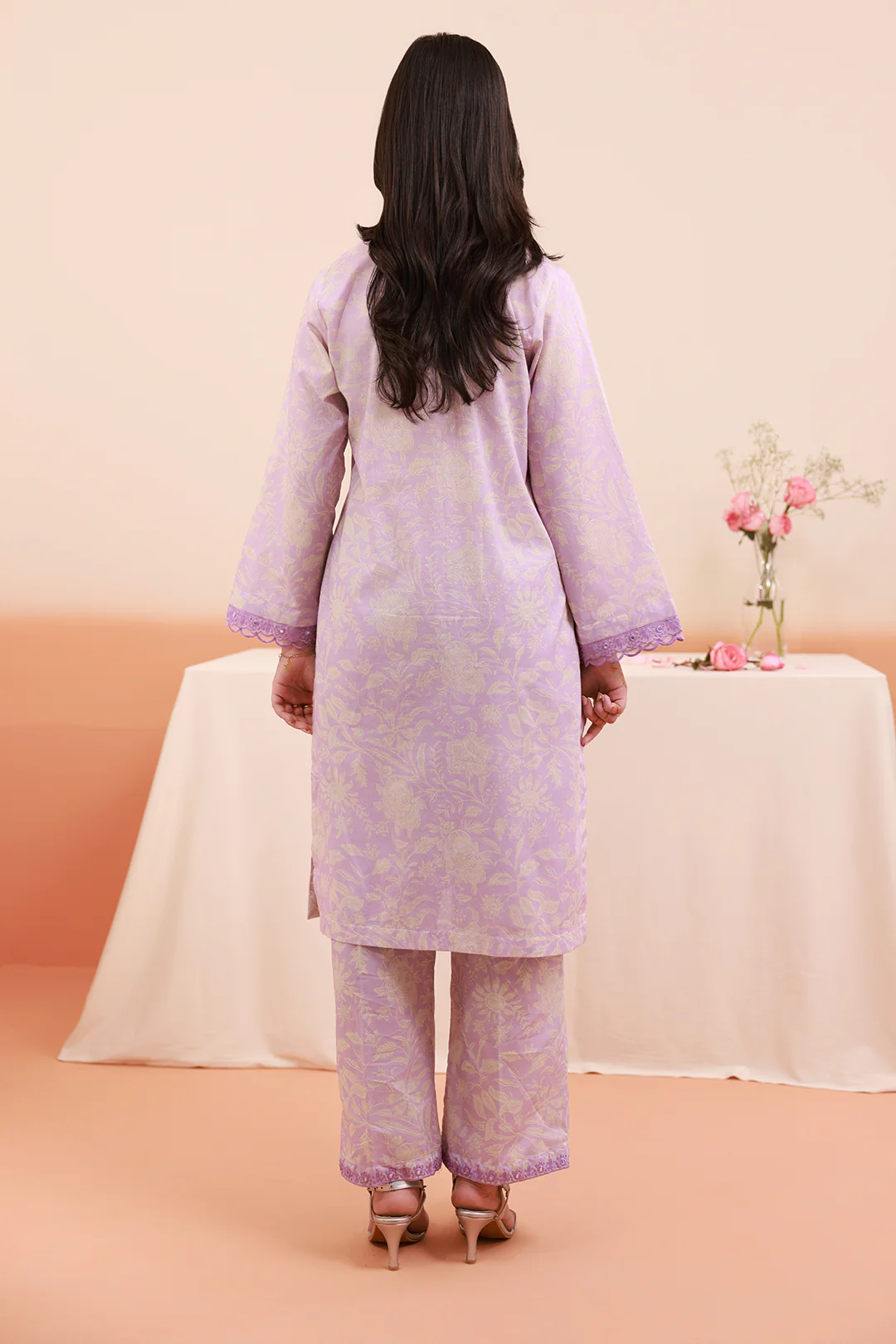 Embroidered Kurta Trouser - 2123 - Image 7
