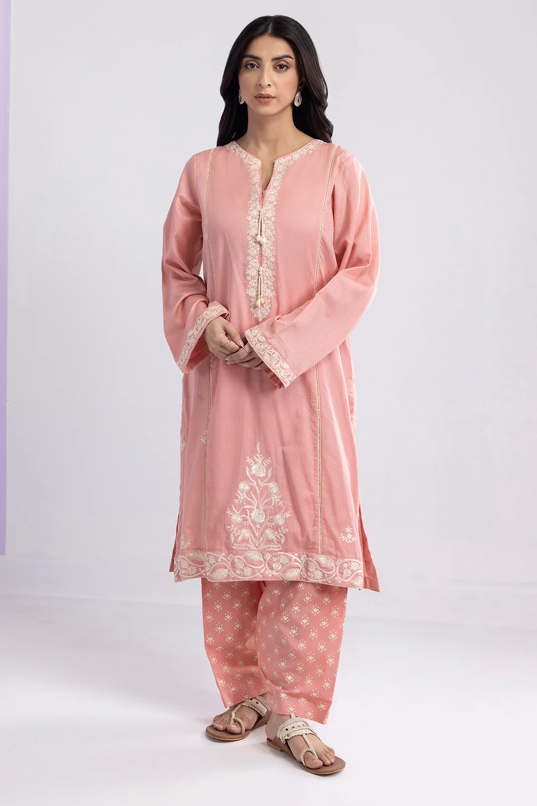Embroidered Kurta Trouser - 2127
