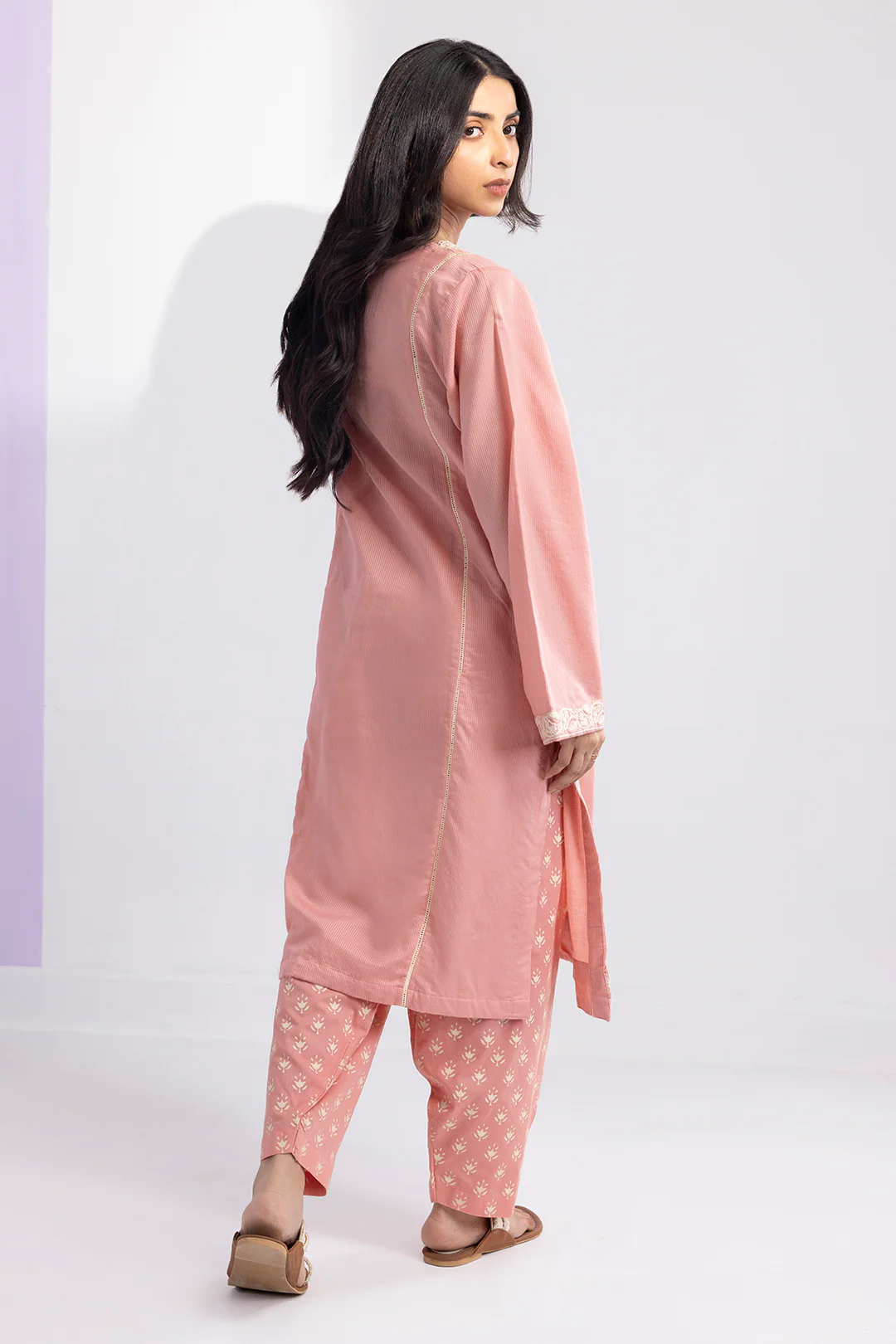 Embroidered Kurta Trouser - 2127 - Image 7