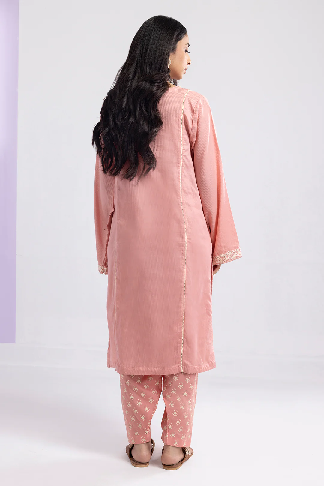 Embroidered Kurta Trouser - 2127 - Image 8