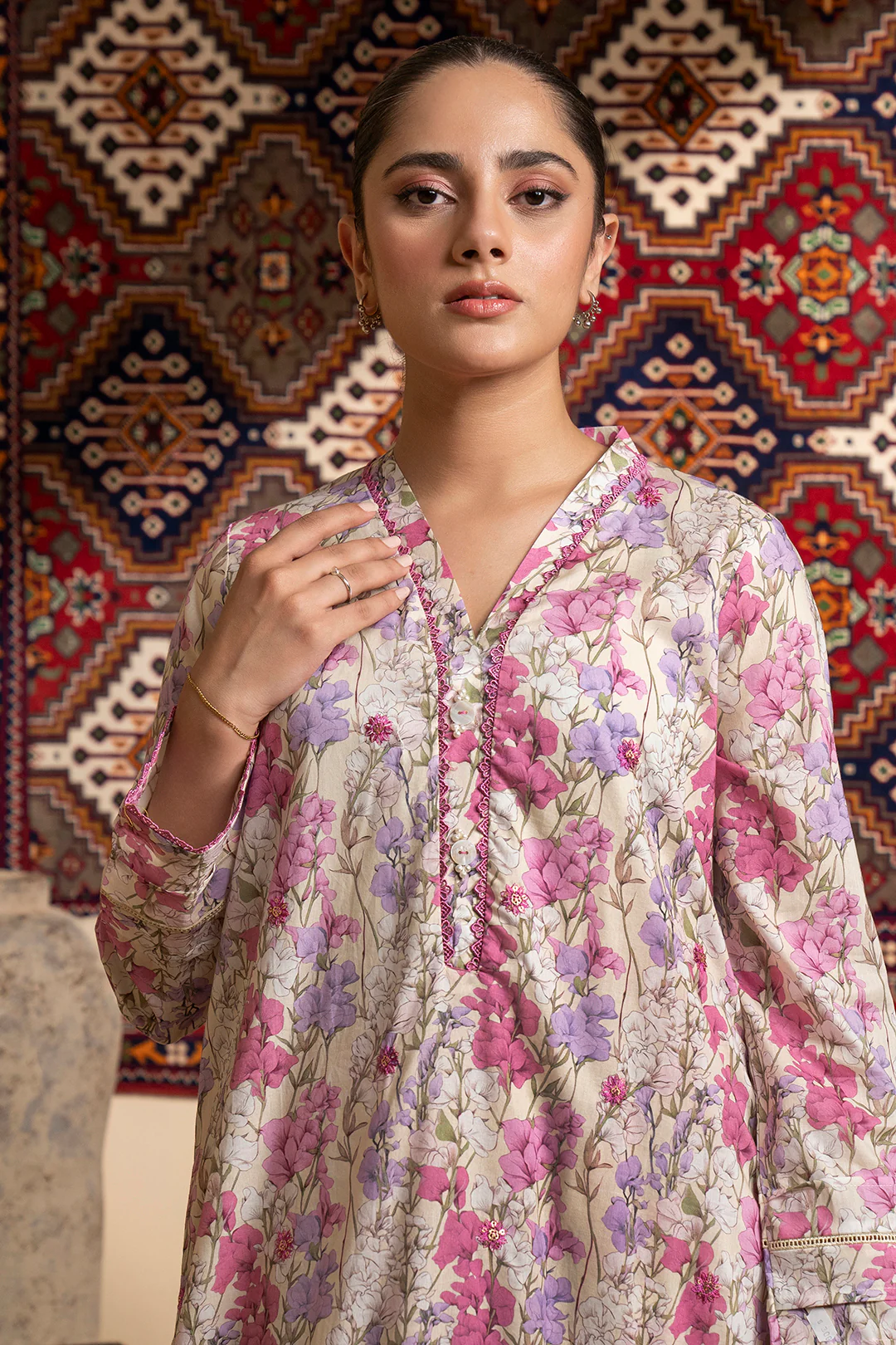 Embroidered Kurta Trouser - 1691 - Image 2