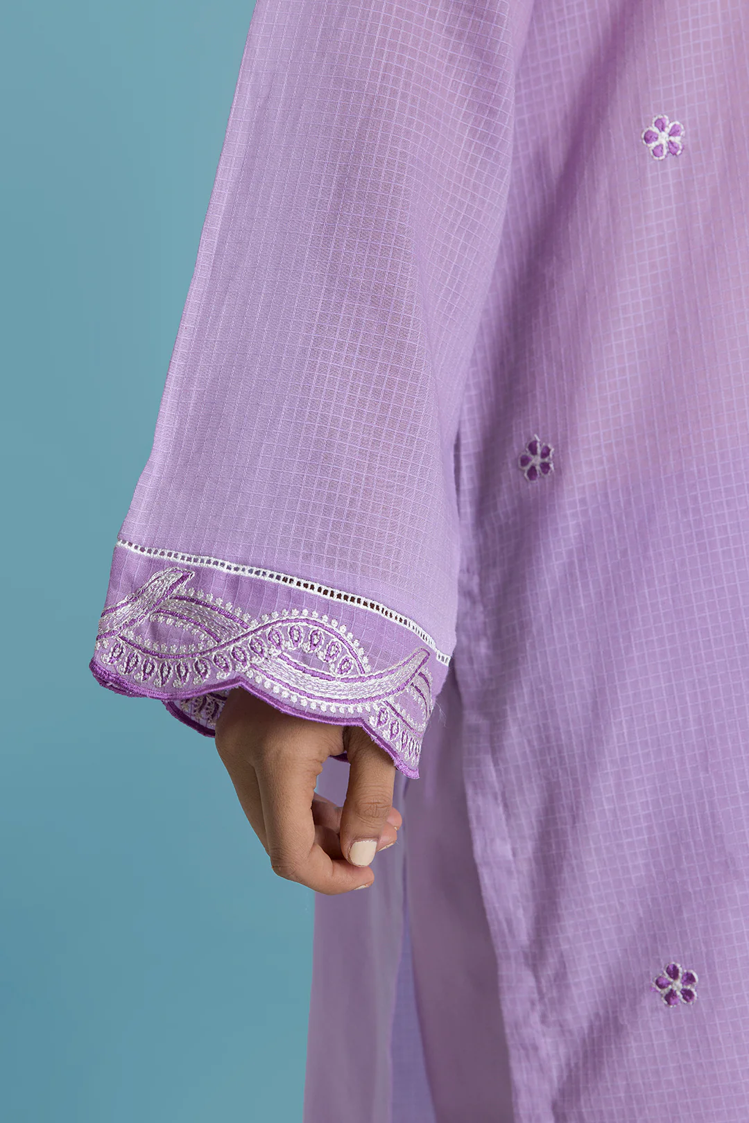 Embroidered Kurta Trouser - 1692 - Image 6