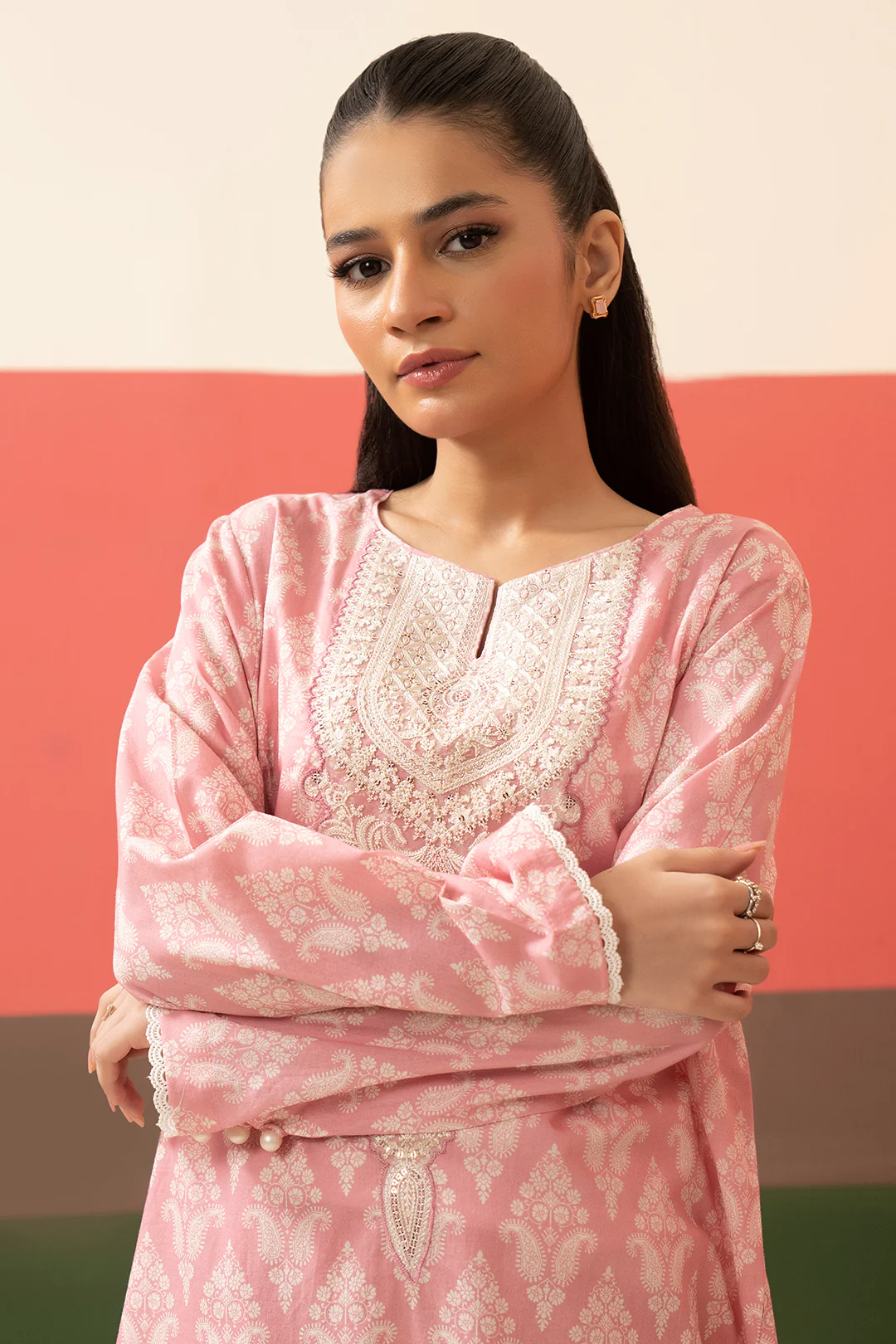 Embroidered Kurta Trouser - 1693 - Image 2