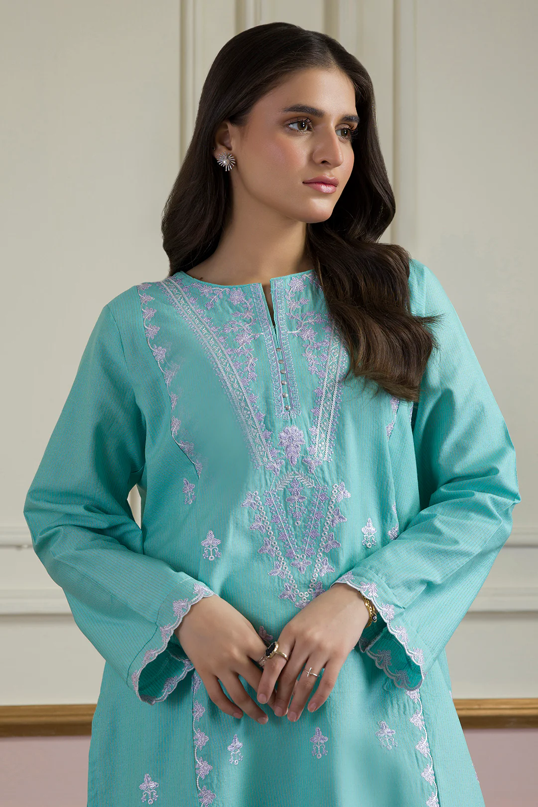 Embroidered Kurta Trouser - 1696 - Image 2