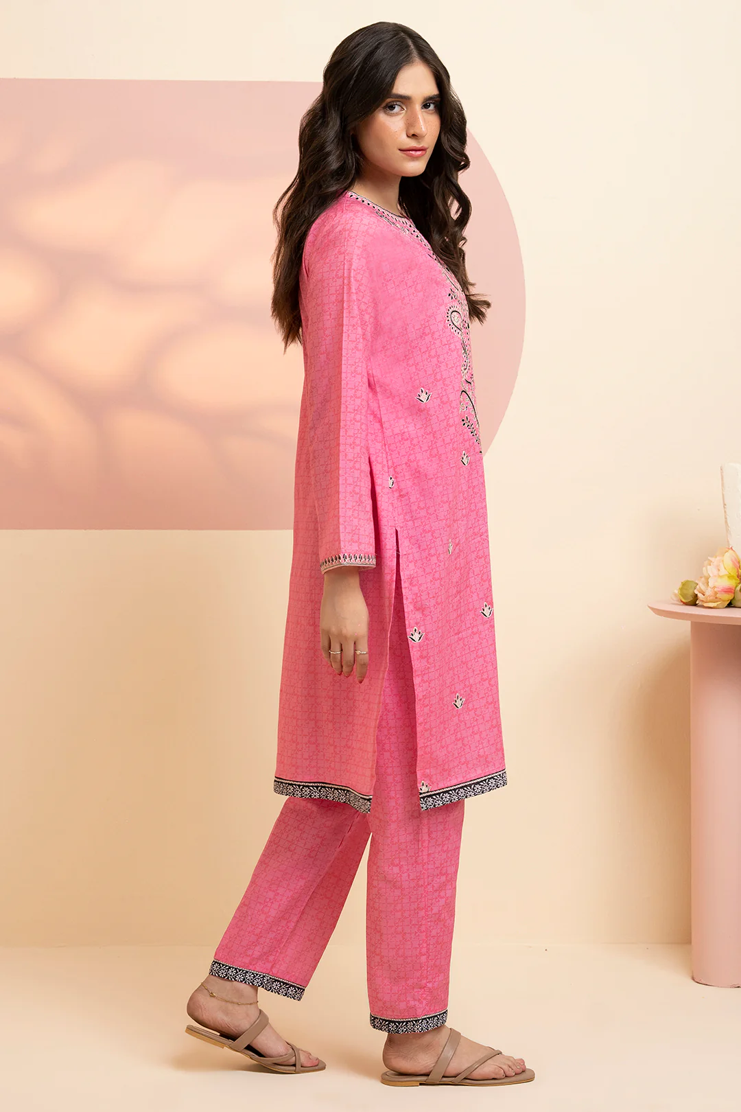 Embroidered Kurta Trouser - 1771 - Image 7