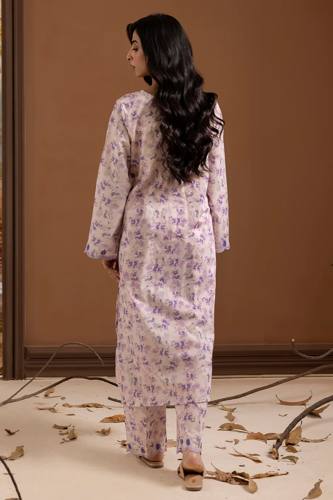 Embroidered Kurta Trouser - 1773 - Image 10