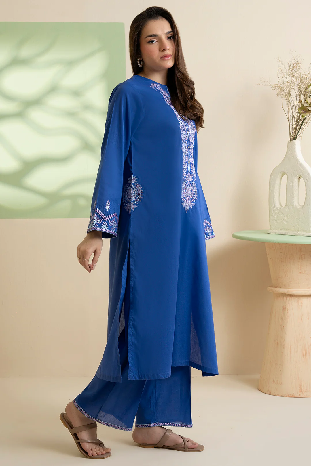 Embroidered Kurta Trouser - 1819 - Image 6