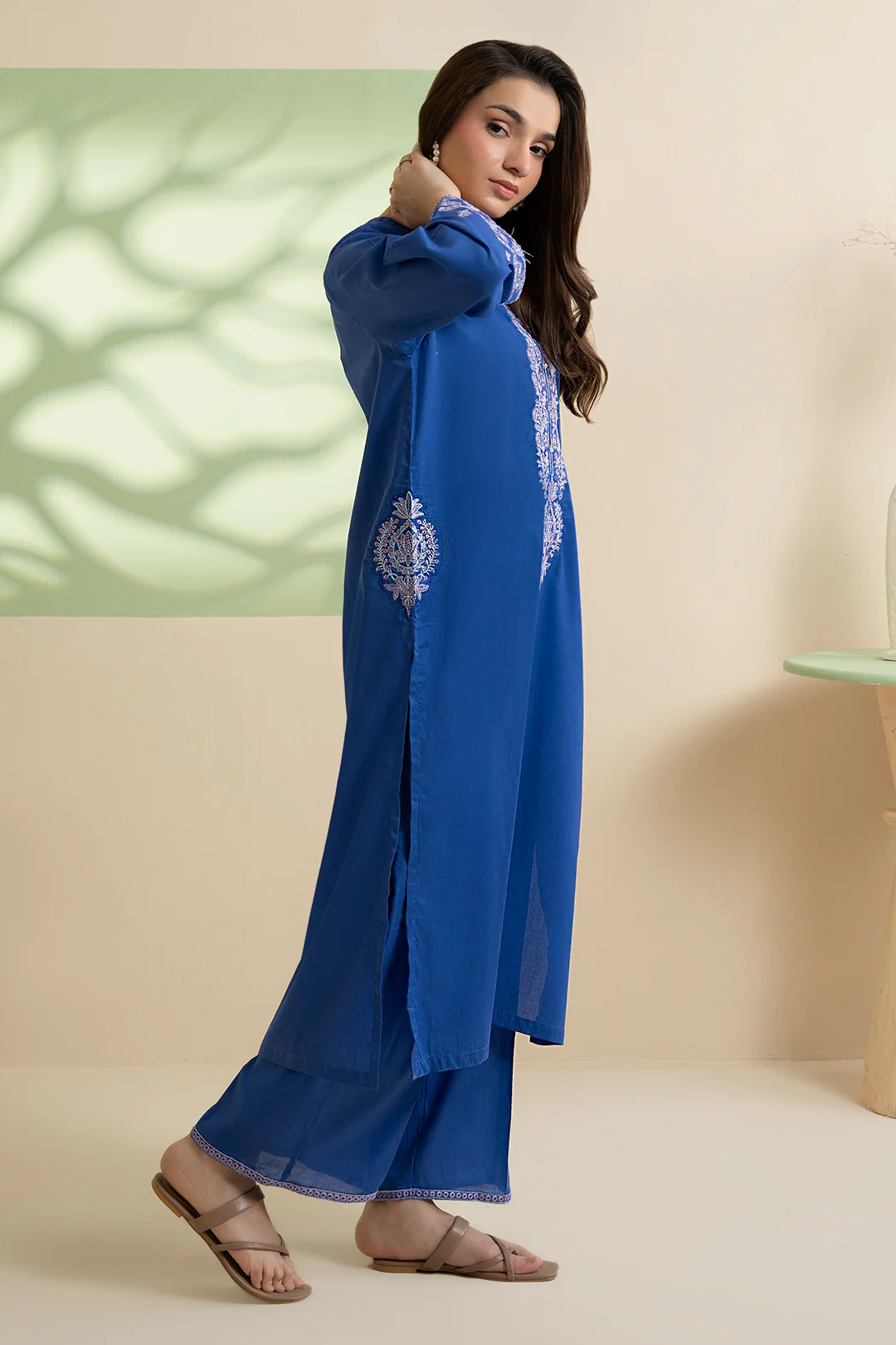 Embroidered Kurta Trouser - 1819 - Image 8