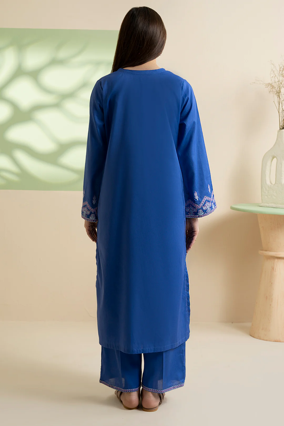 Embroidered Kurta Trouser - 1819 - Image 9