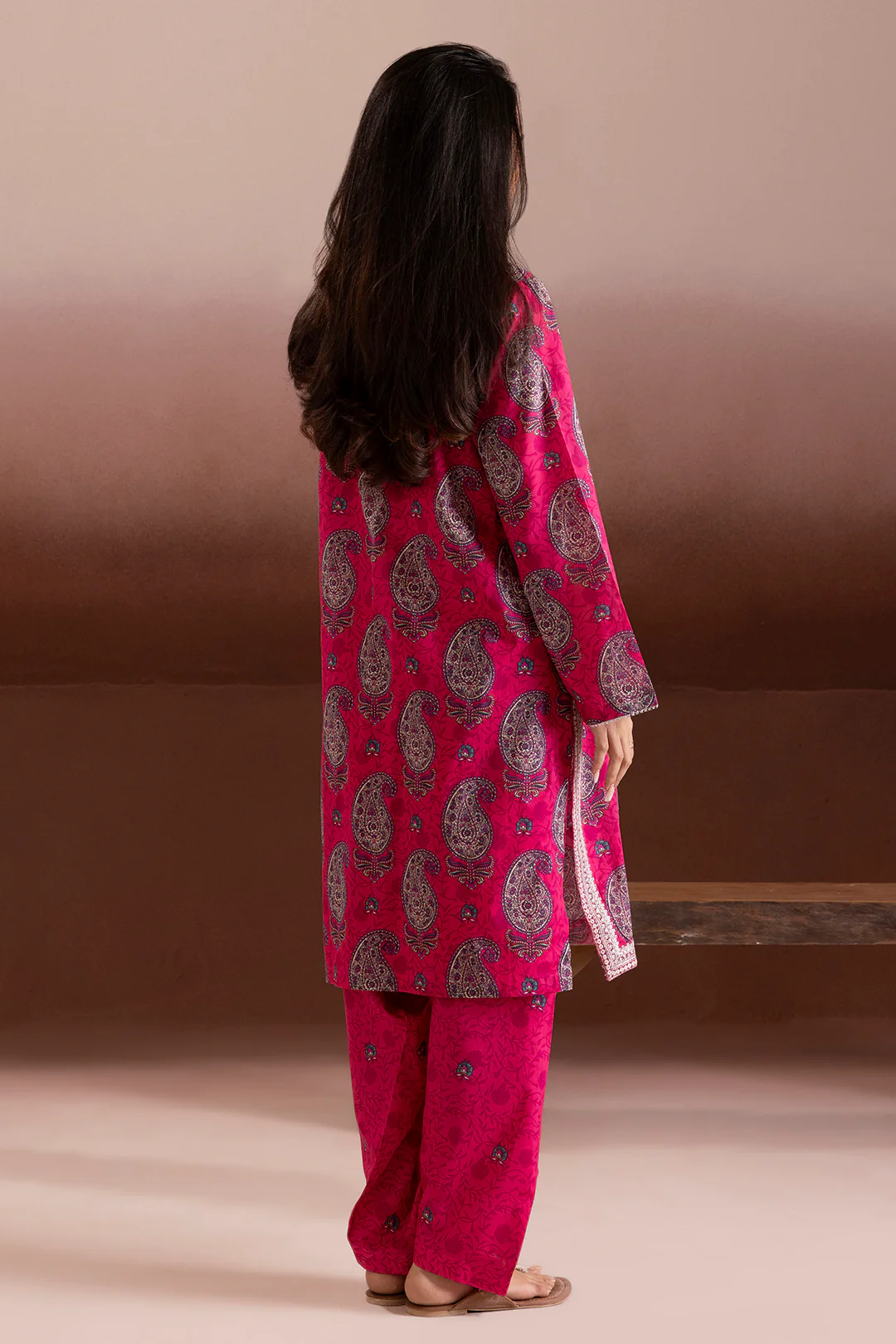 Embroidered Kurta Trouser - 1822 - Image 10