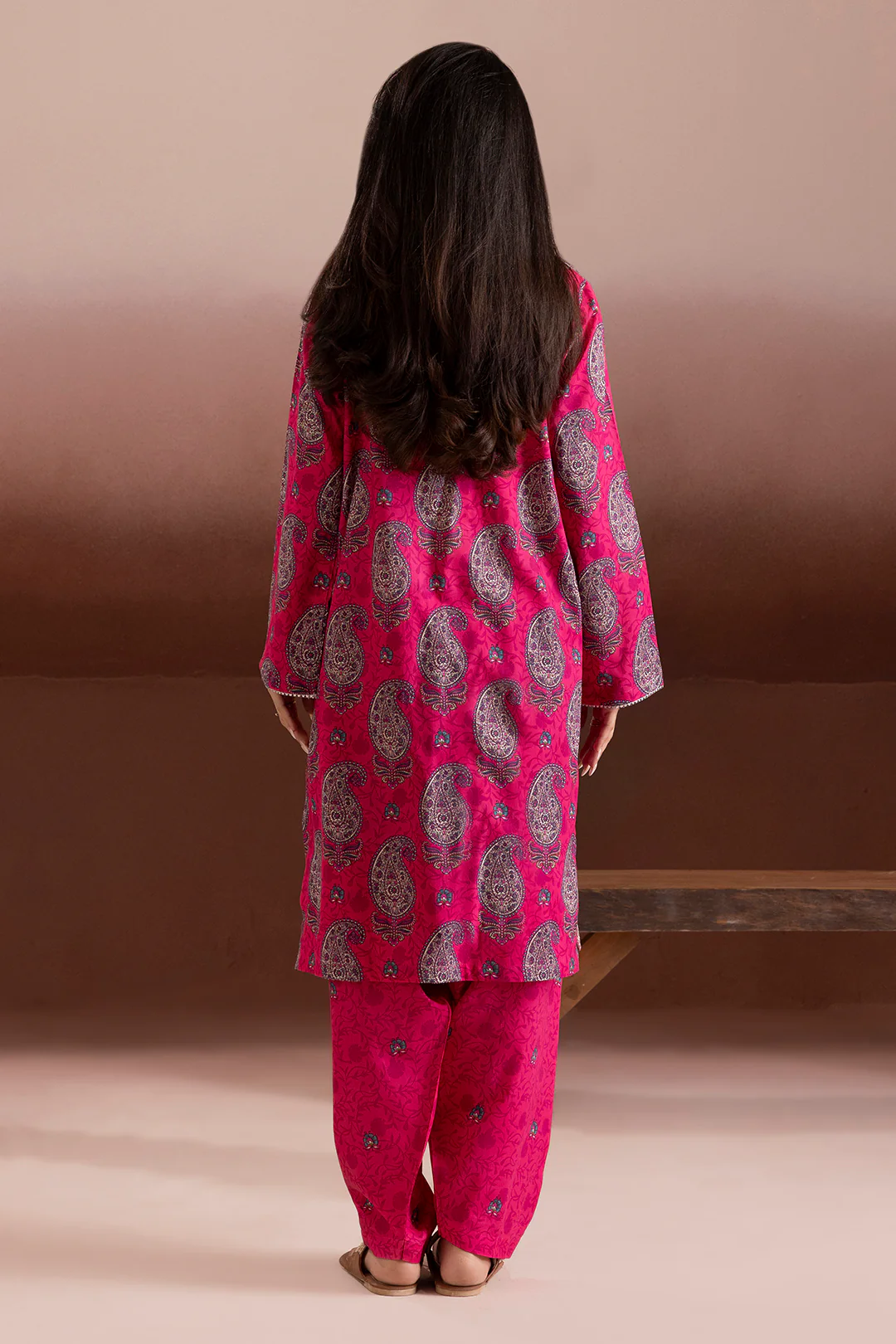 Embroidered Kurta Trouser - 1822 - Image 12