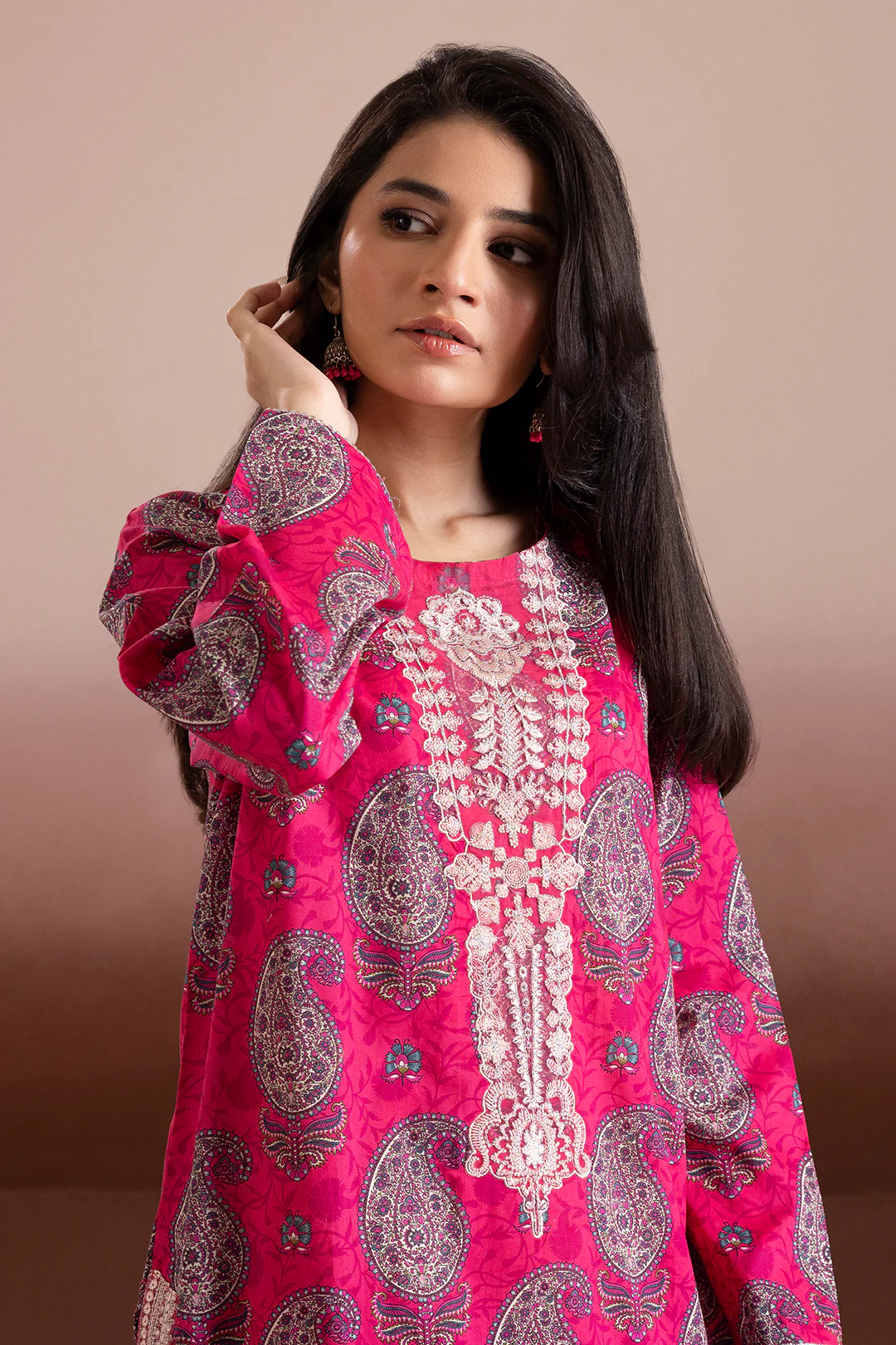 Embroidered Kurta Trouser - 1822 - Image 4