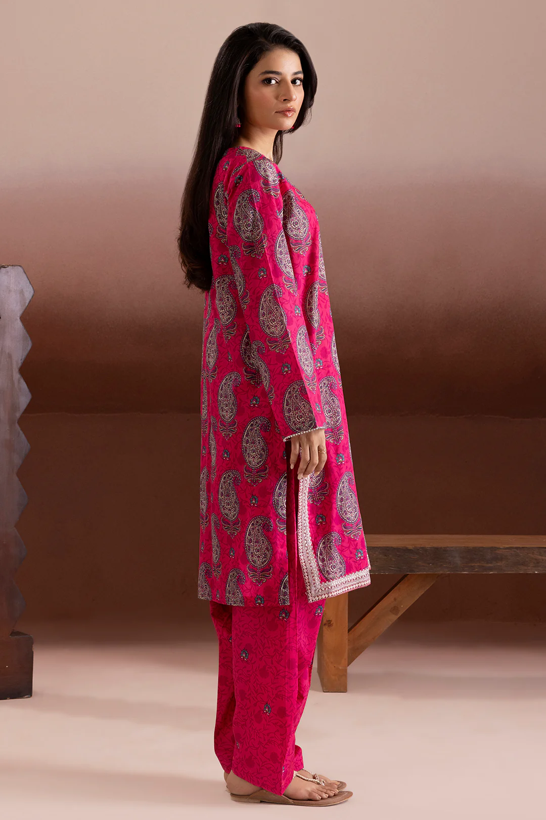 Embroidered Kurta Trouser - 1822 - Image 7
