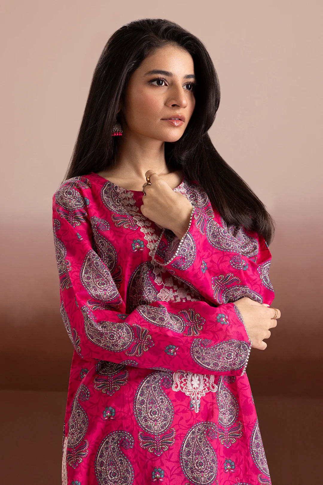 Embroidered Kurta Trouser - 1822 - Image 8