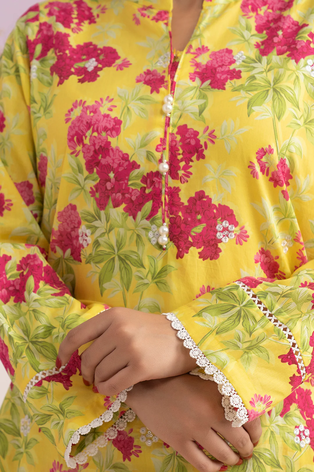 Embroidered Kurta Trouser - 1922 - Image 6