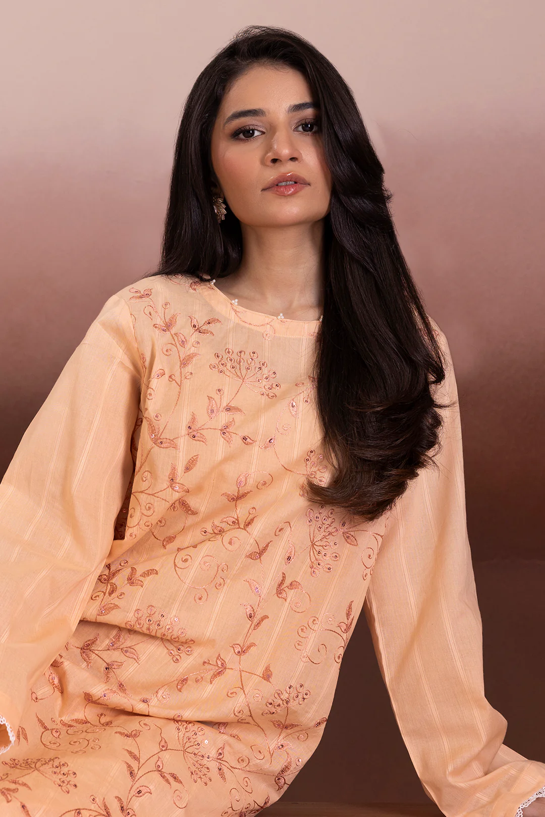 Embroidered Kurta Trouser - 2049 - Image 2