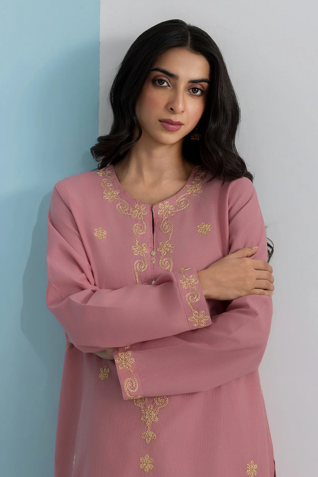 Embroidered Kurta Trouser - 2099 - Image 2