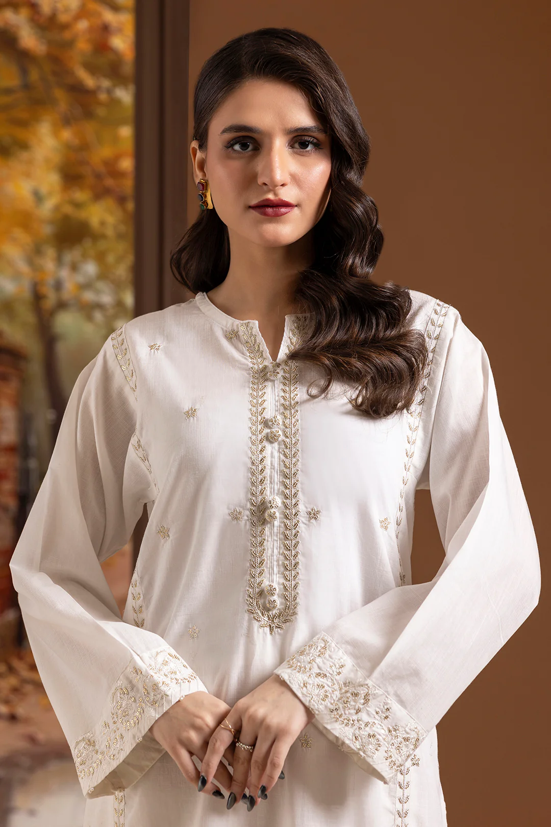Embroidered Kurta Trouser - 2503 - Image 2
