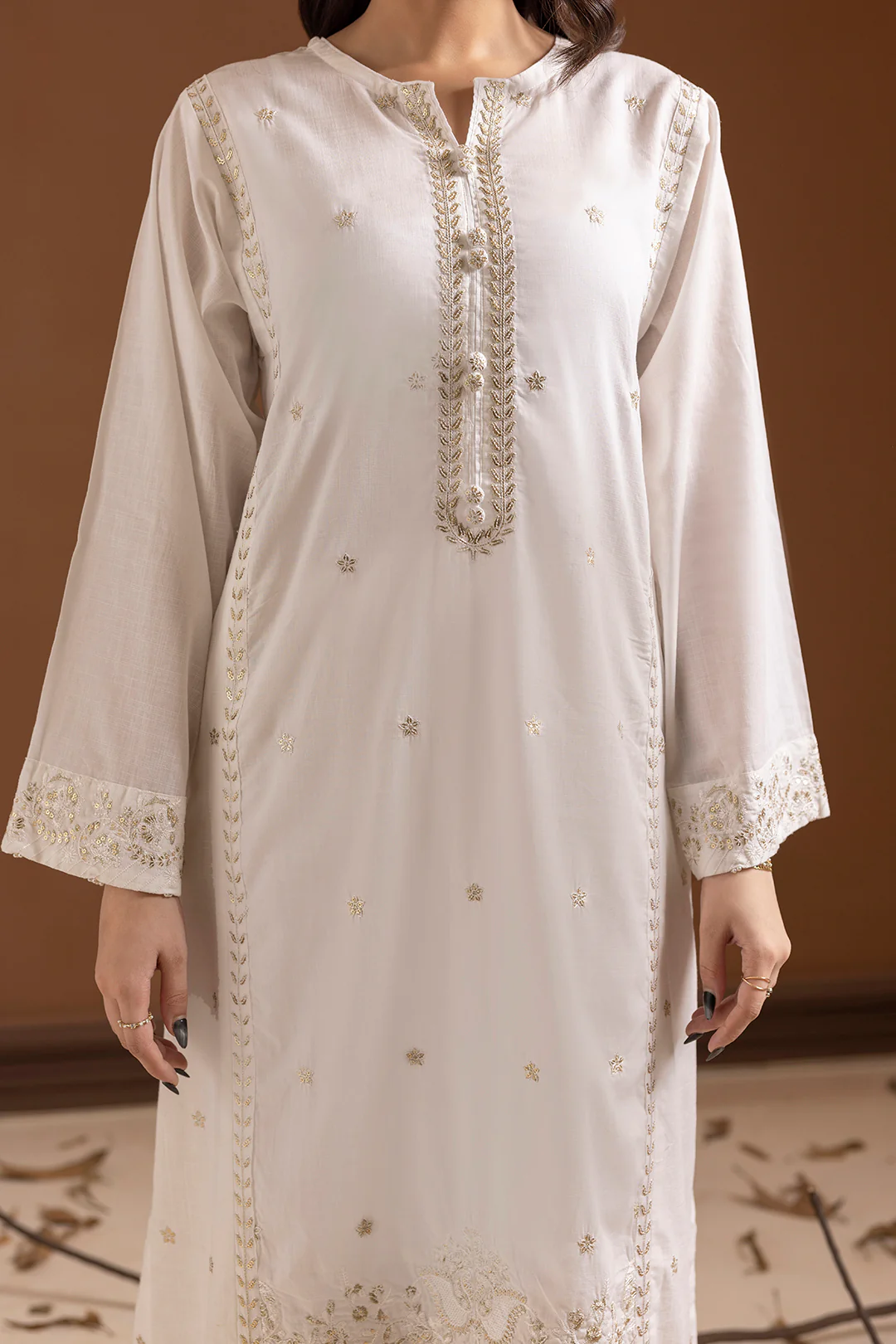 Embroidered Kurta Trouser - 2503 - Image 9