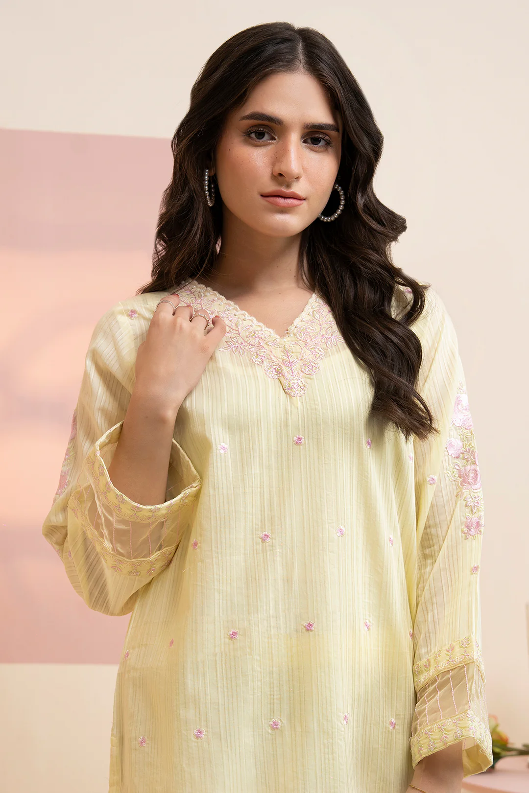 Embroidered Kurta Trouser - 2521 - Image 2