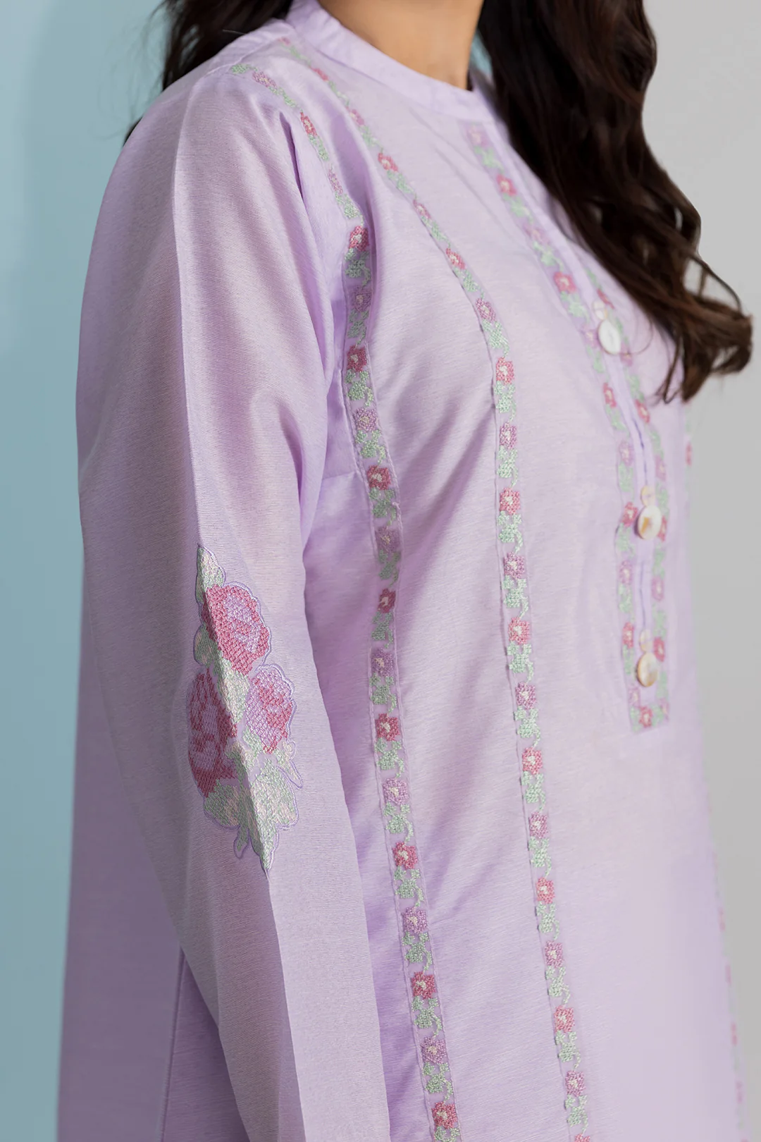 Embroidered Kurta Trouser - 2529 - Image 5