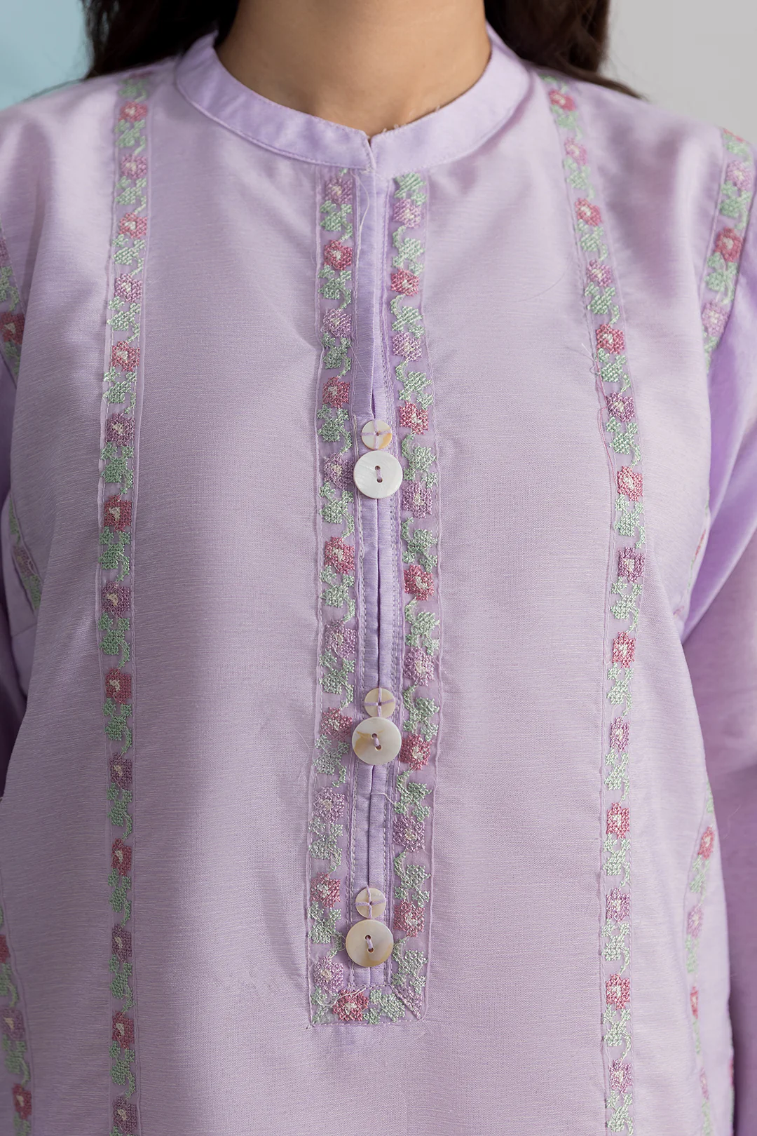 Embroidered Kurta Trouser - 2529 - Image 6