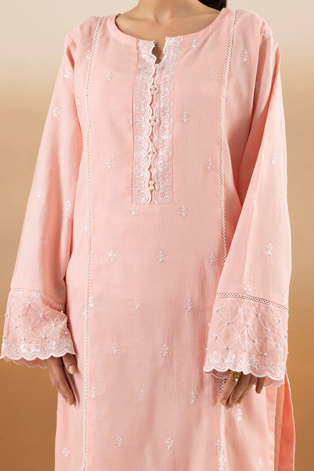 Embroidered Kurta Trouser - 2541 - Image 3