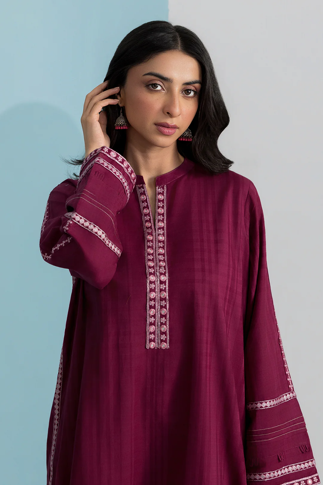 Embroidered Kurta Trouser - 2559 - Image 2