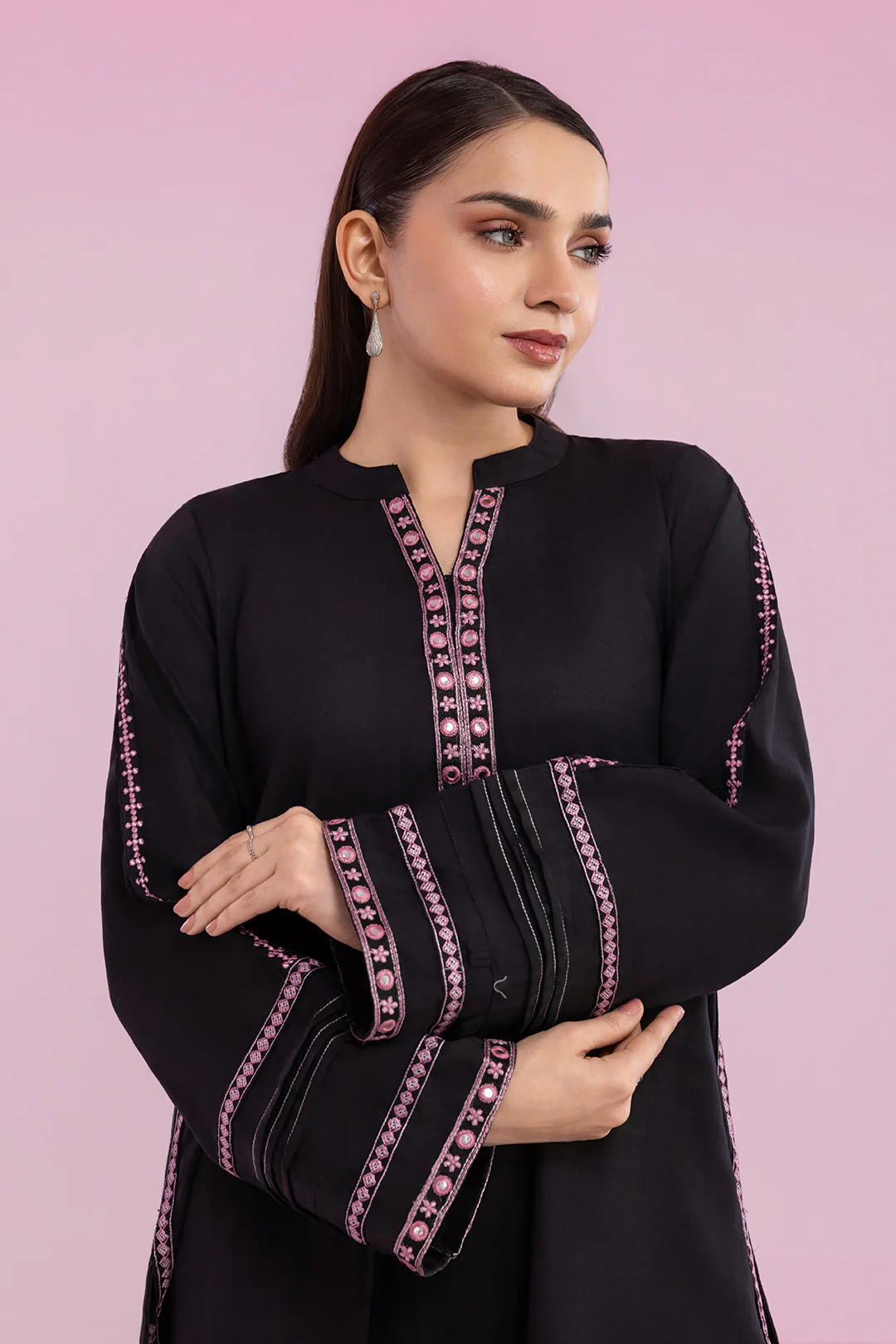 Embroidered Kurta Trouser - 2563 - Image 8