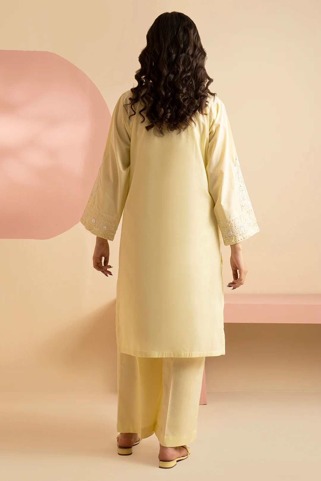 Embroidered Kurta Trouser - 2564 - Image 11