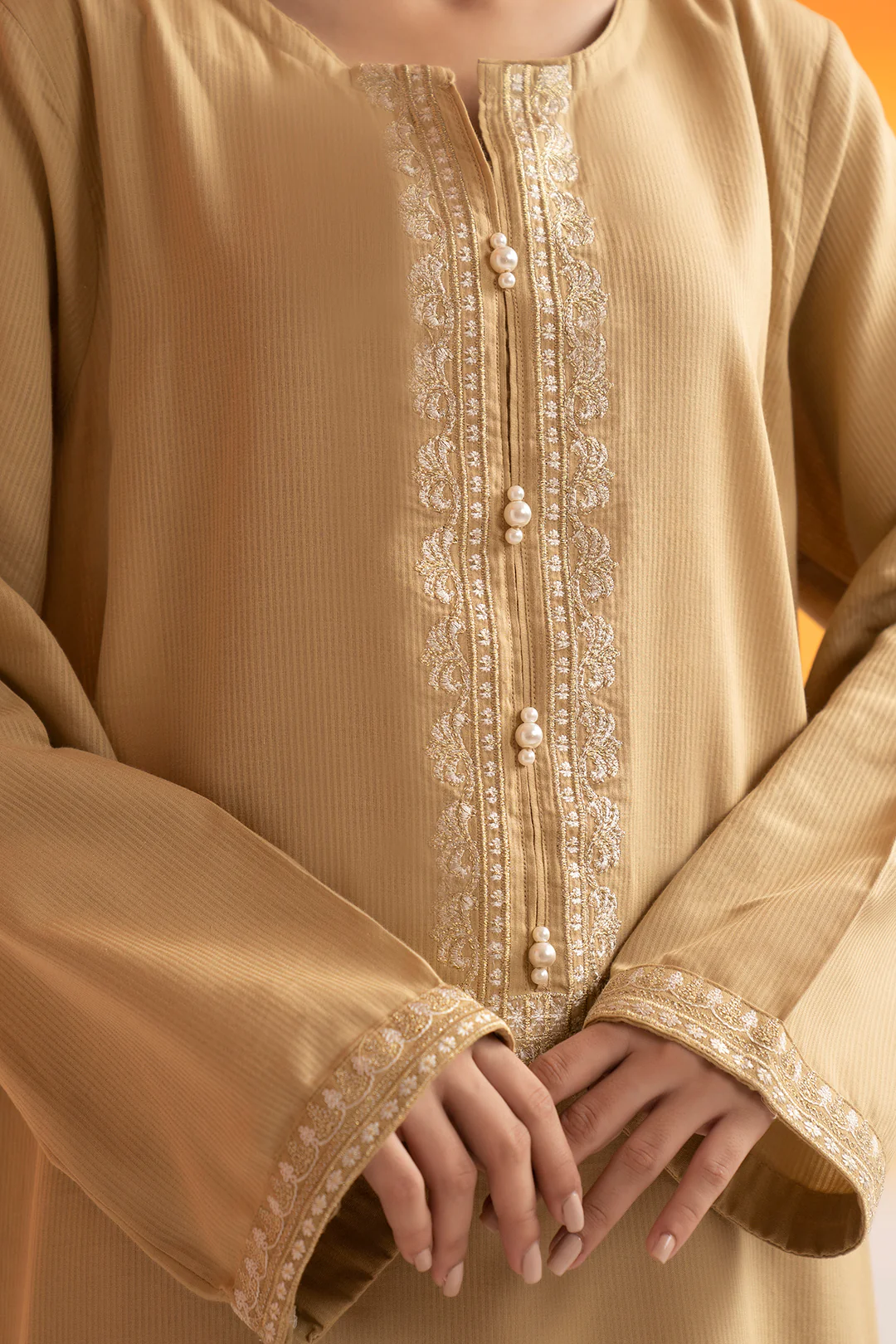 Embroidered Kurta Trouser - 2572 - Image 5