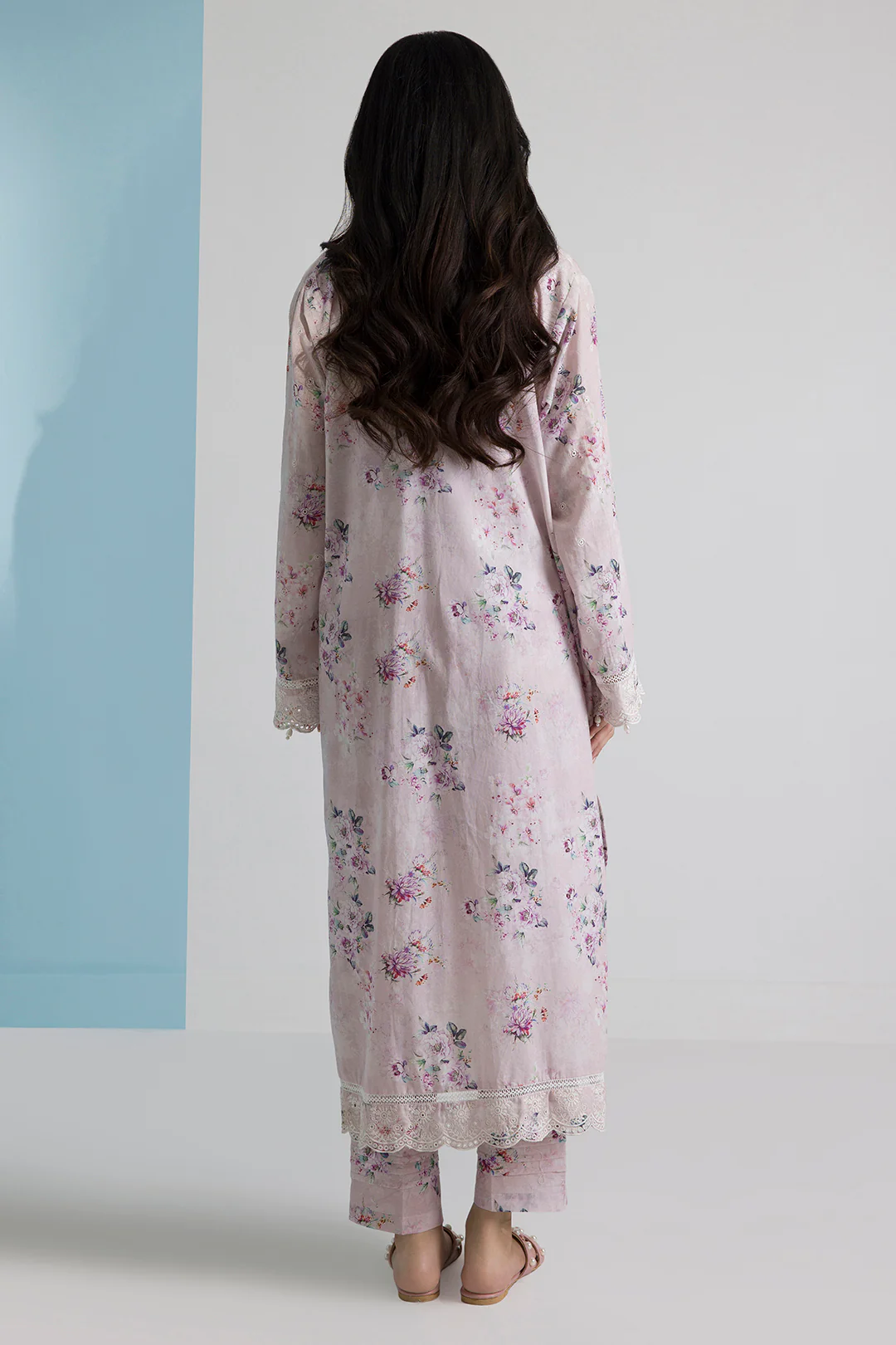 Embroidered Kurta Trouser - 2594 - Image 9