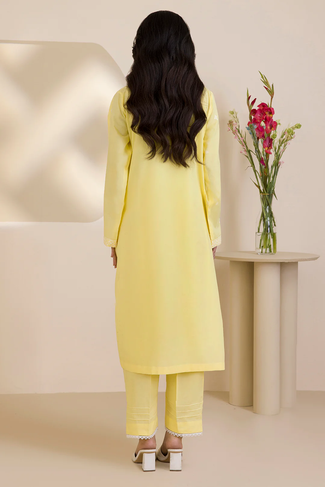 Embroidered Kurta Trouser - 2601 - Image 11