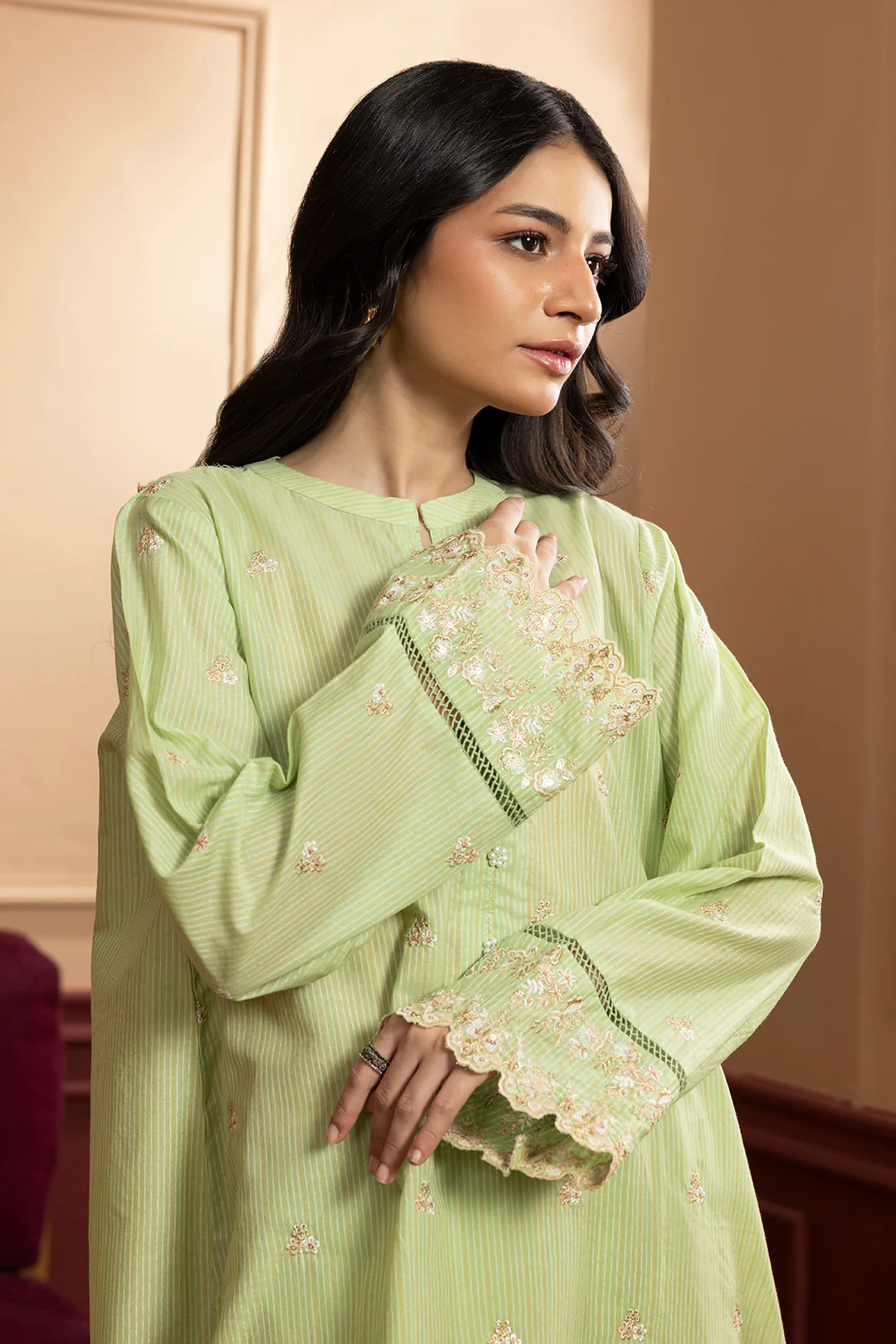 Embroidered Kurta Trouser - 2624 - Image 2