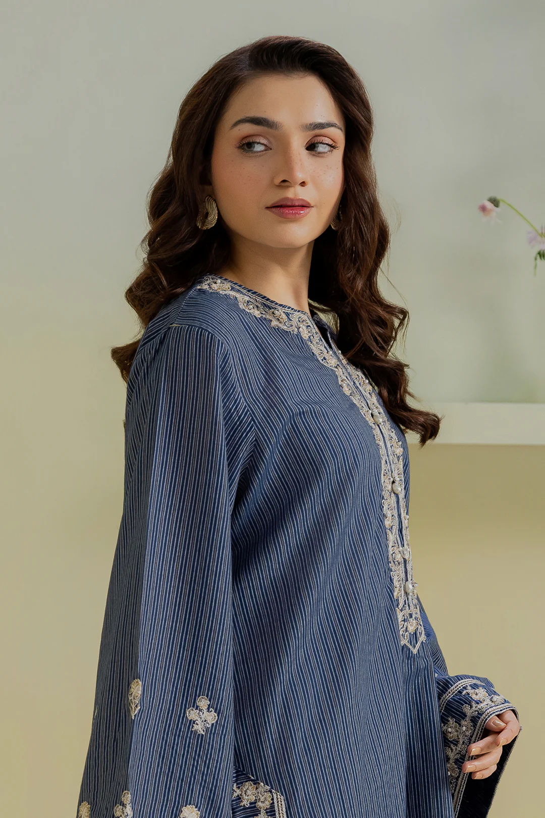 Embroidered Kurta Trouser - 2625 - Image 2
