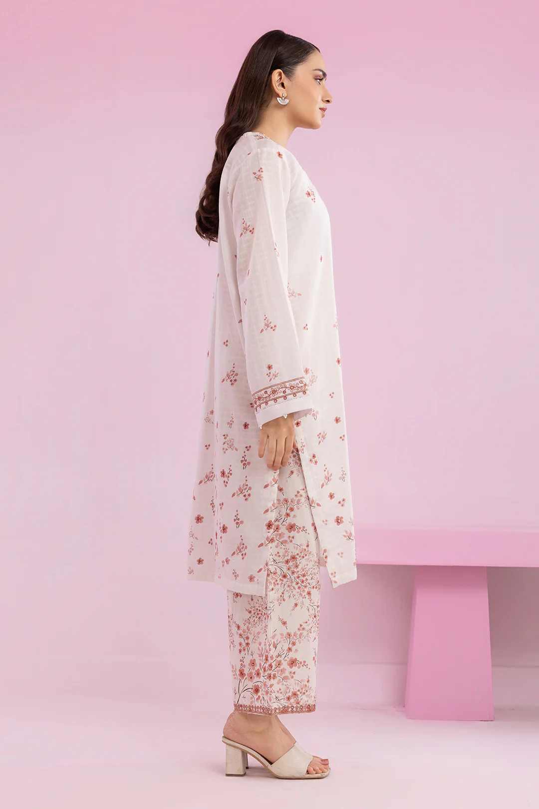 Embroidered Kurta Trouser - 2627 - Image 10