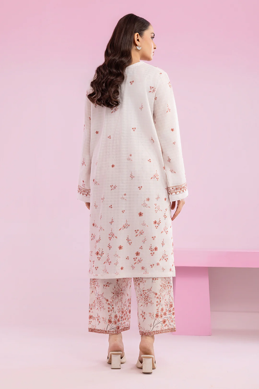 Embroidered Kurta Trouser - 2627 - Image 11
