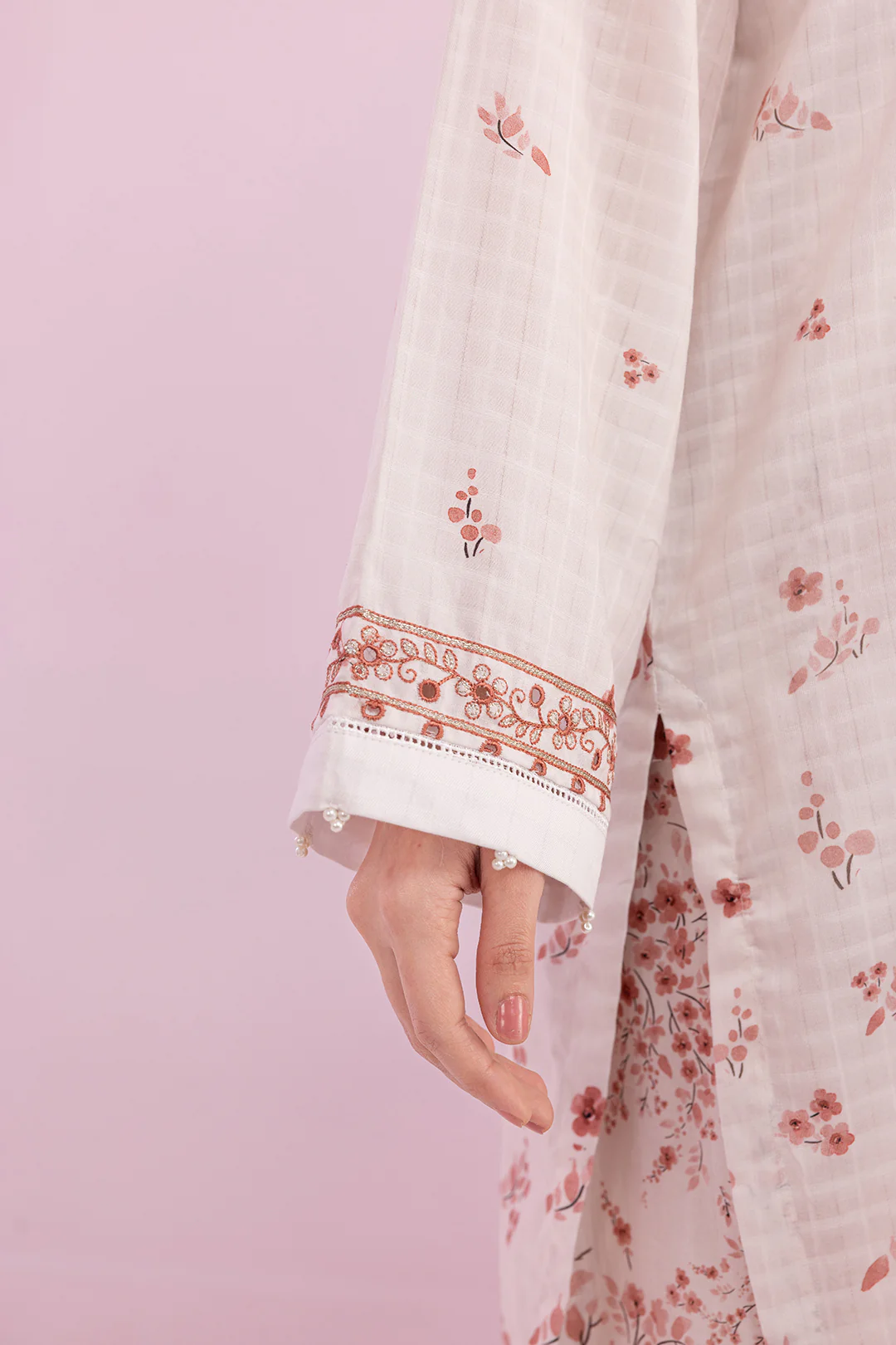 Embroidered Kurta Trouser - 2627 - Image 4