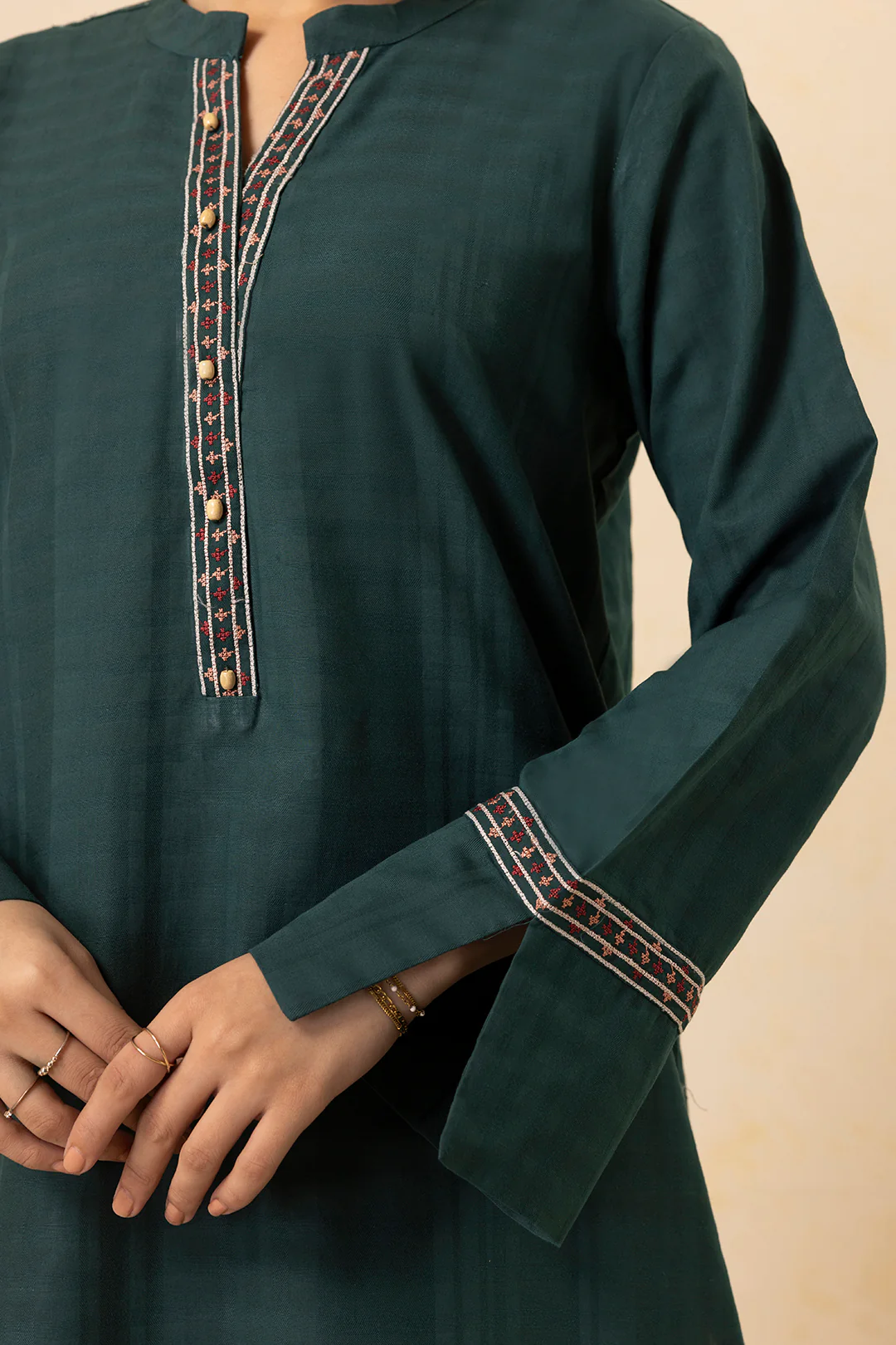 Embroidered Kurta Trouser - 2633 - Image 5