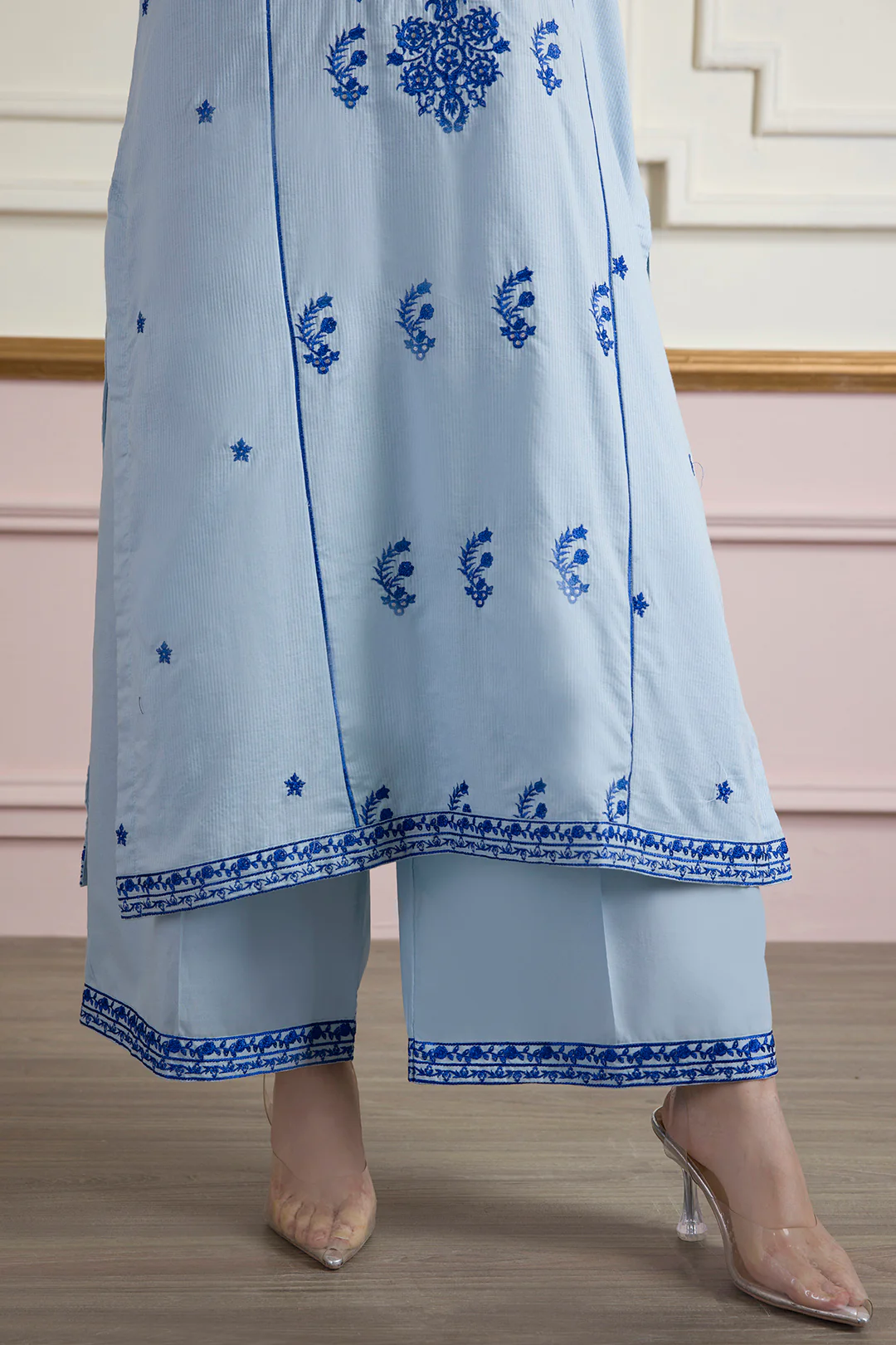 Embroidered Kurta Trouser - 2662 - Image 7
