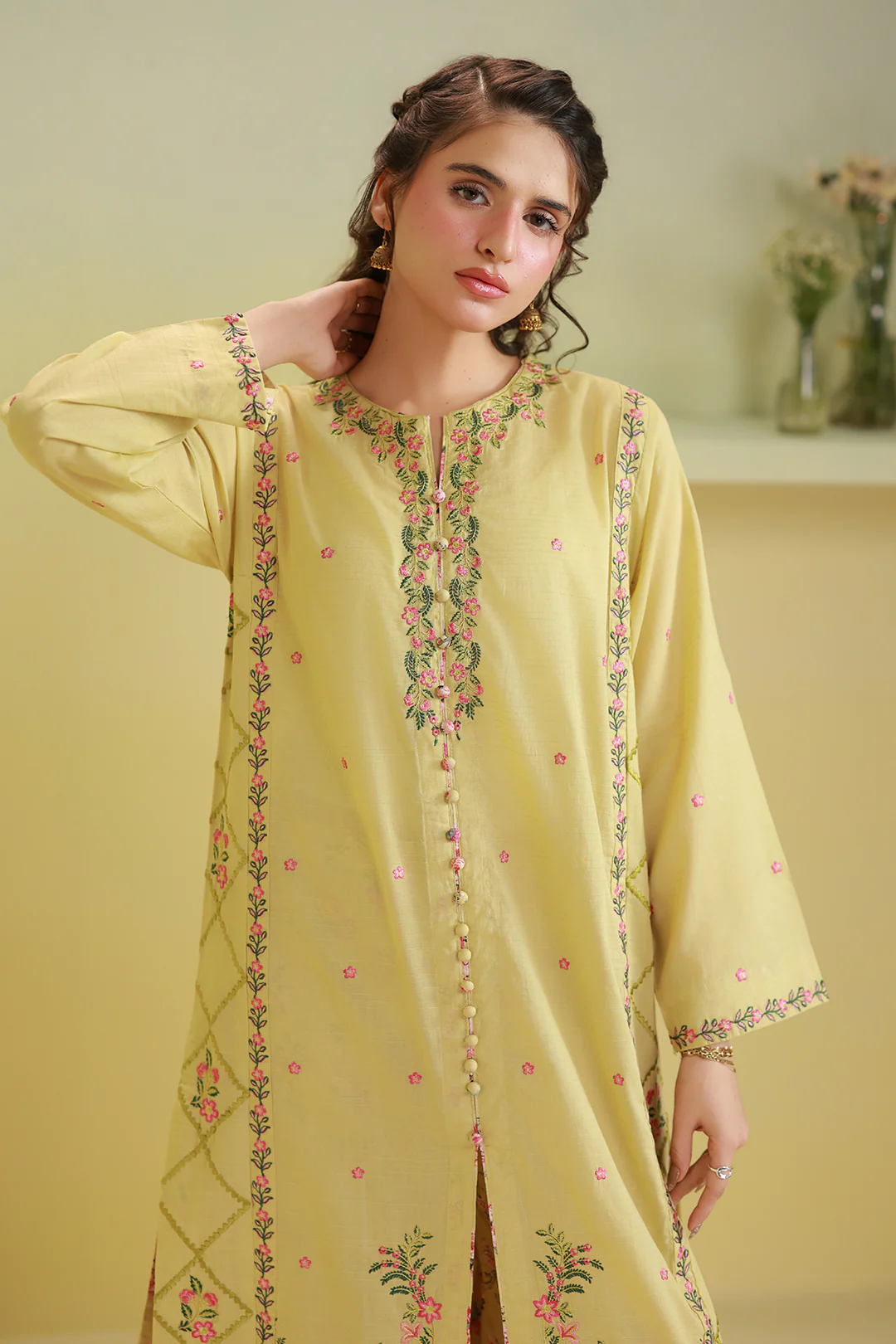 Embroidered Kurta Trouser - 2665 - Image 2