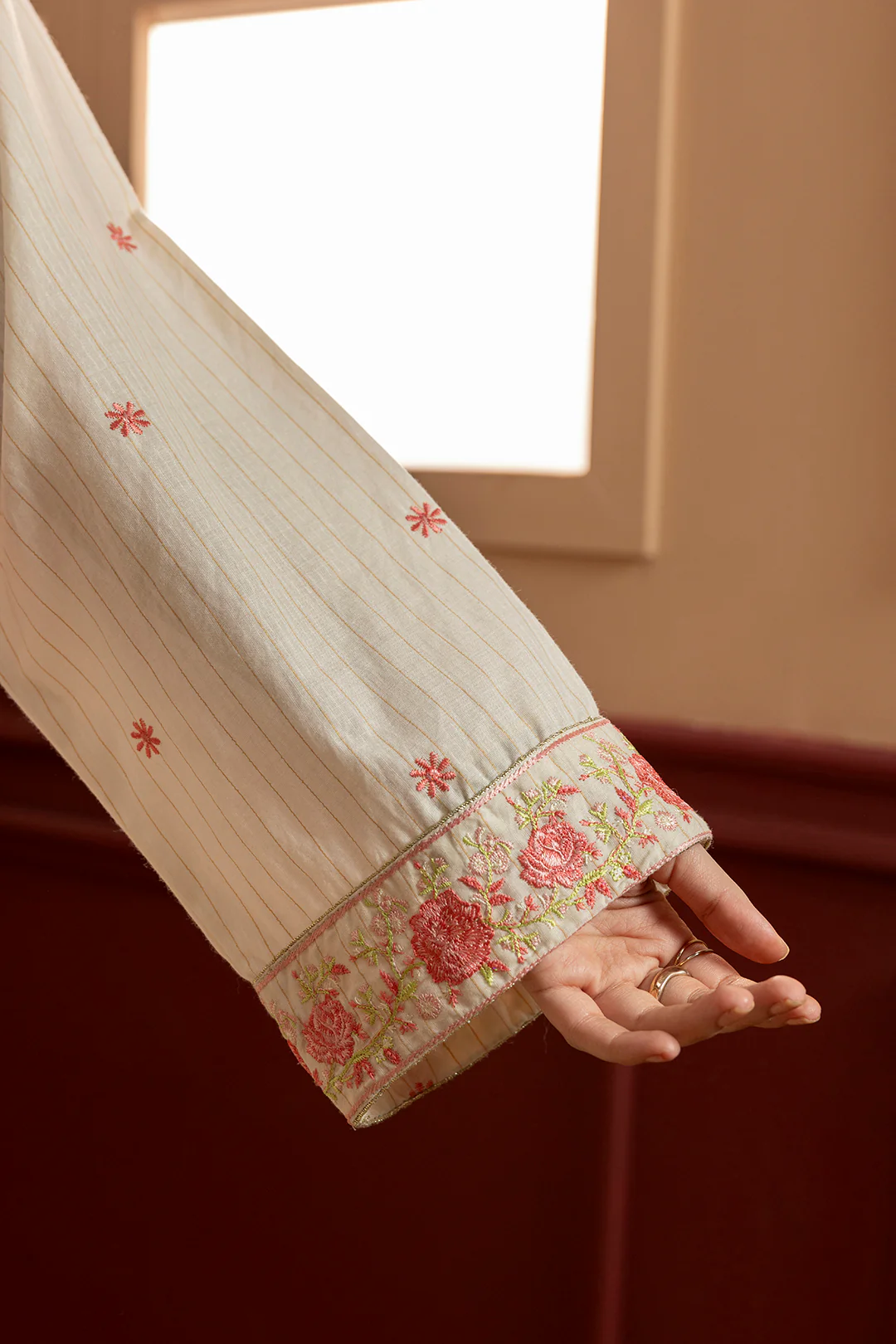 Embroidered Kurta Trouser - 2684 - Image 9