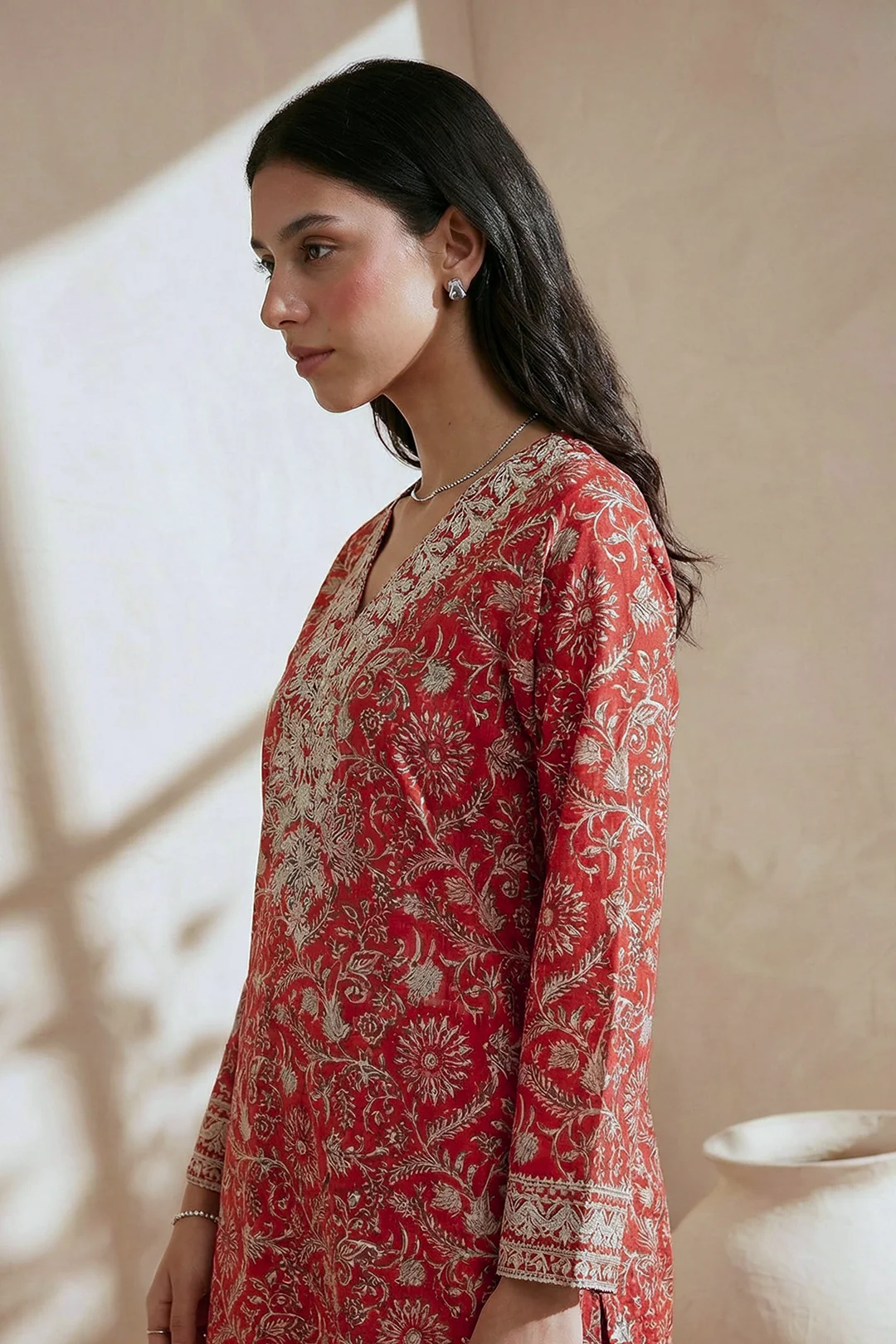 Embroidered Kurta Trouser - 2089 - Image 2