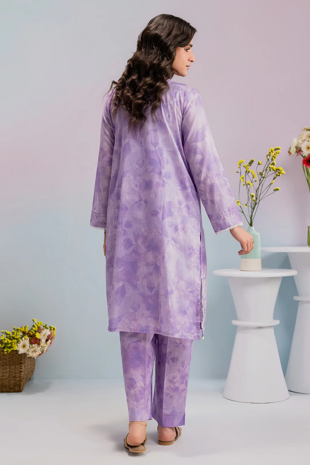 Embroidered Kurta Trouser - 2093 - Image 6