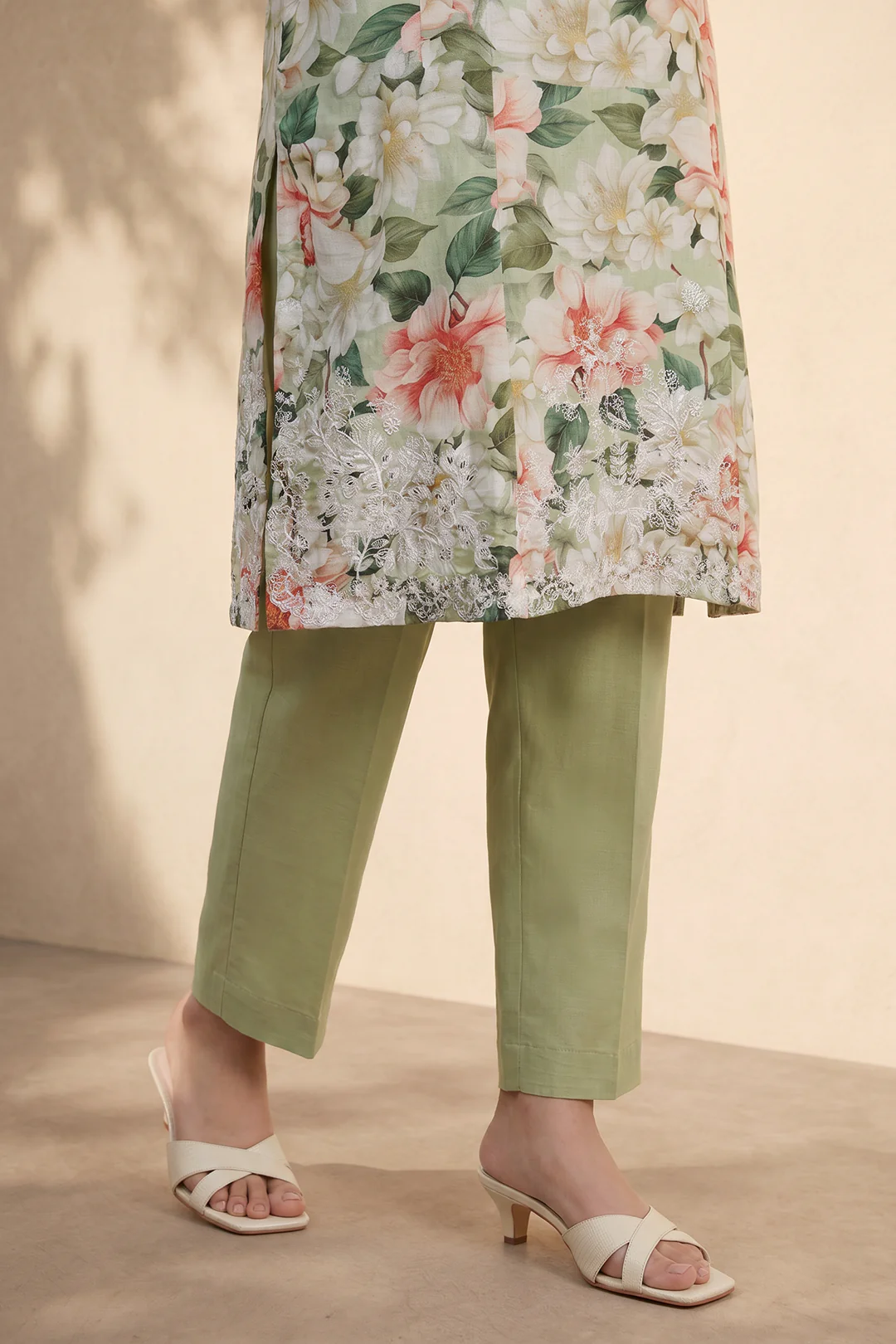 Embroidered Kurta Trouser - 2375 - Image 4