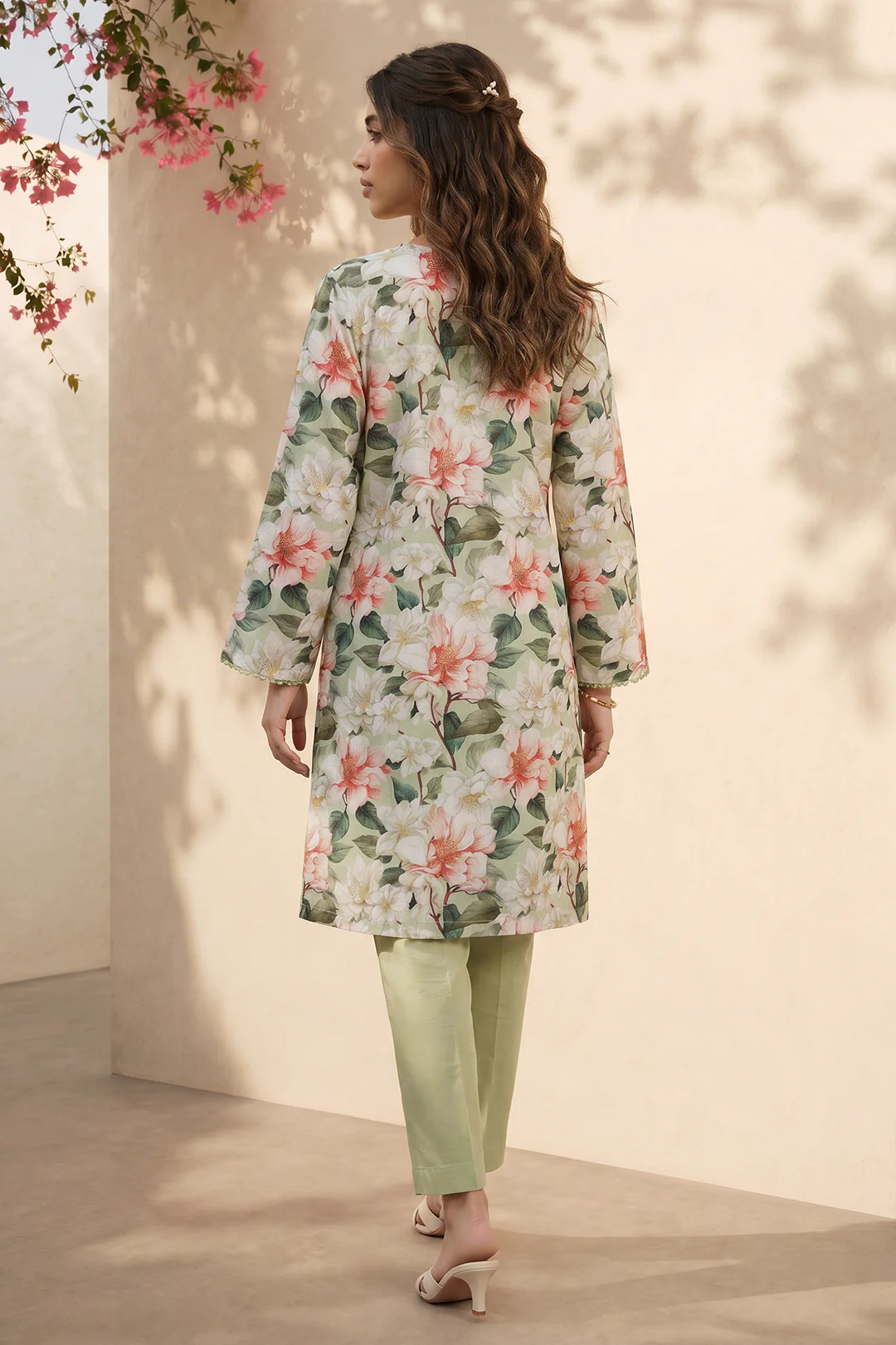 Embroidered Kurta Trouser - 2375 - Image 7